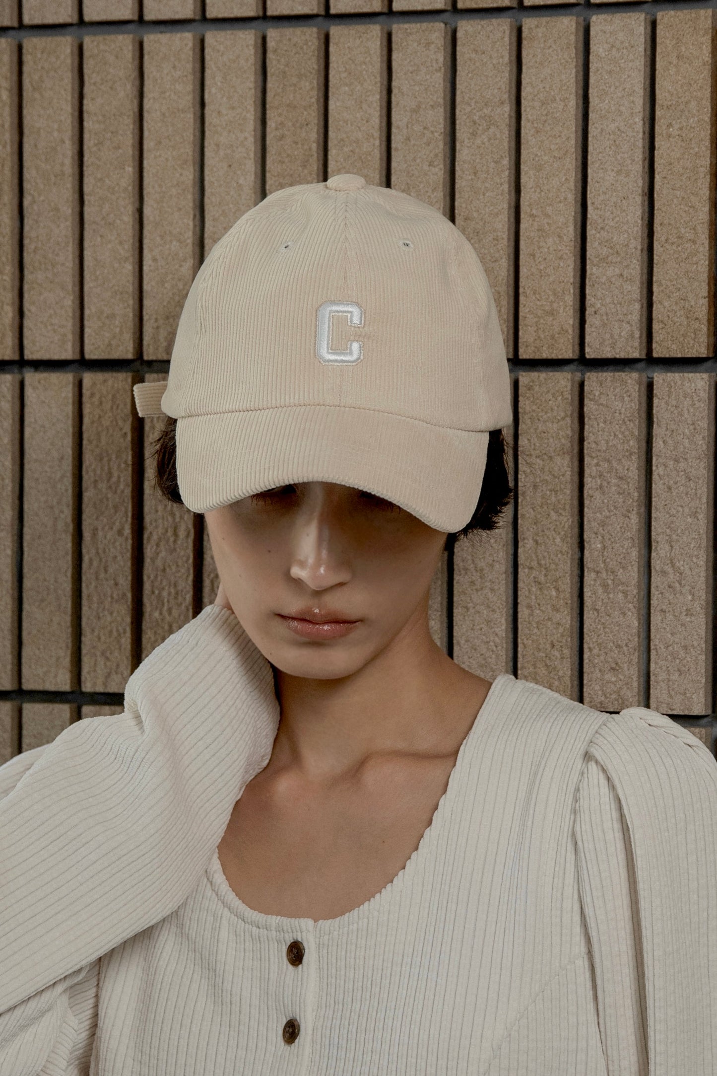 thin line corduroy cap
