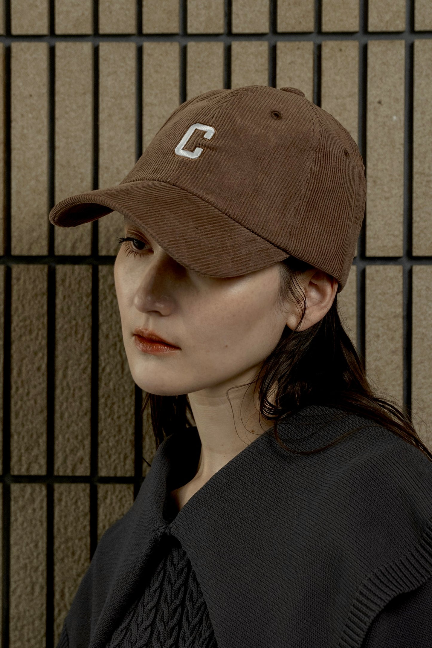 thin line corduroy cap