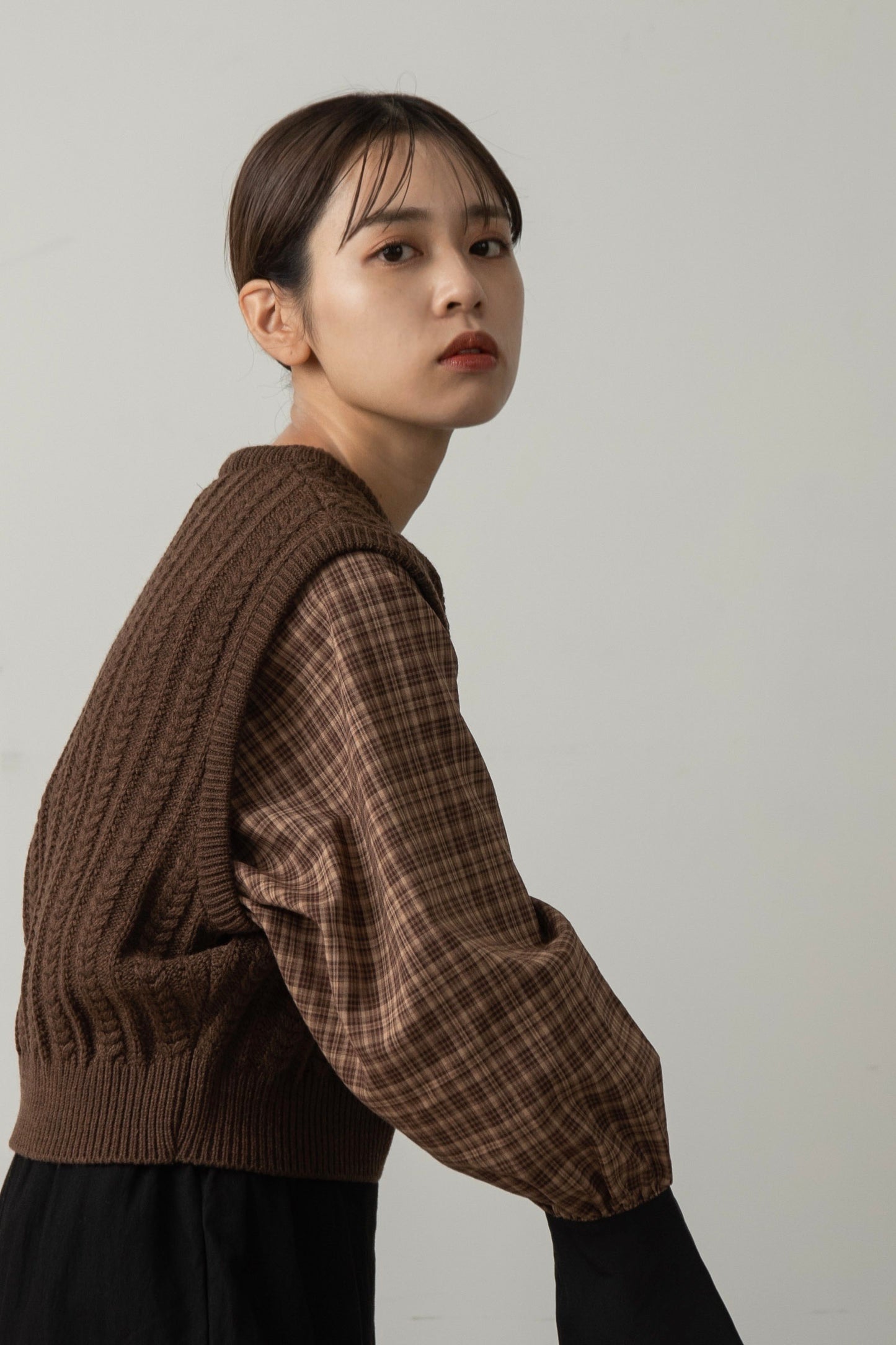chunky knit vest