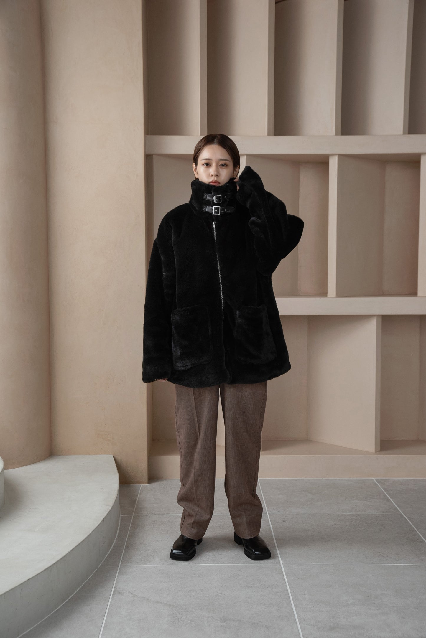 bear stand collar jacket
