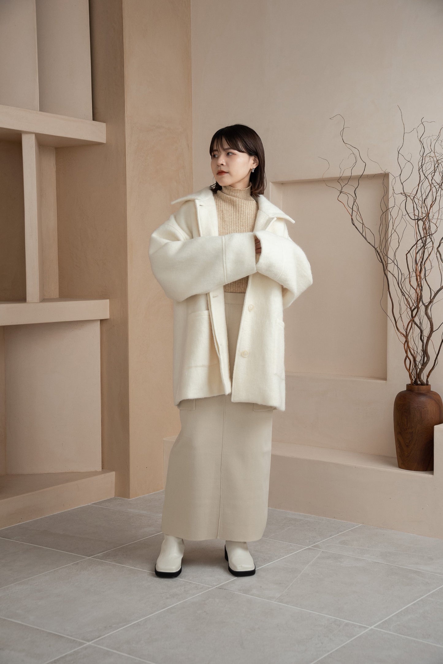shaggy midi outer