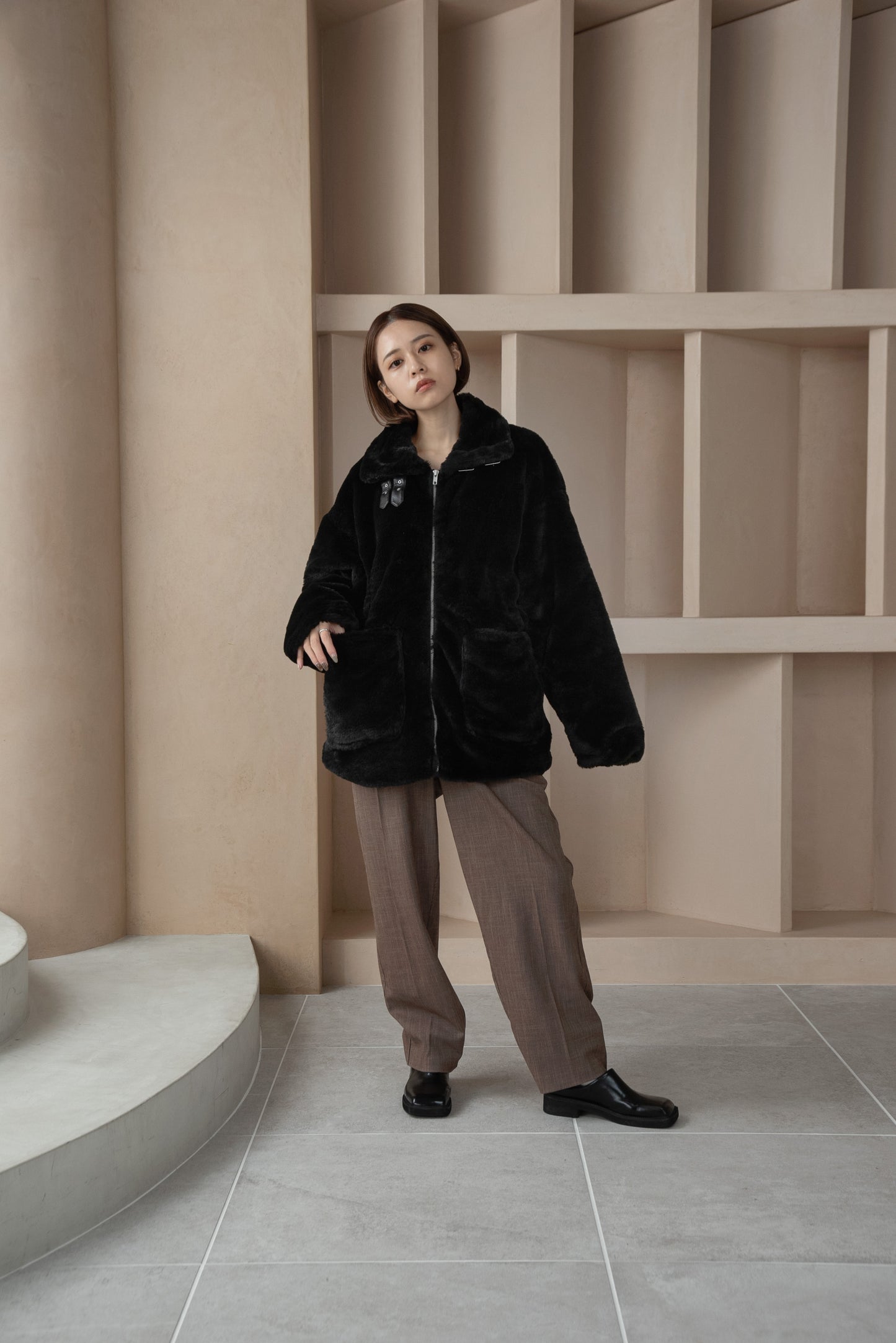 bear stand collar jacket