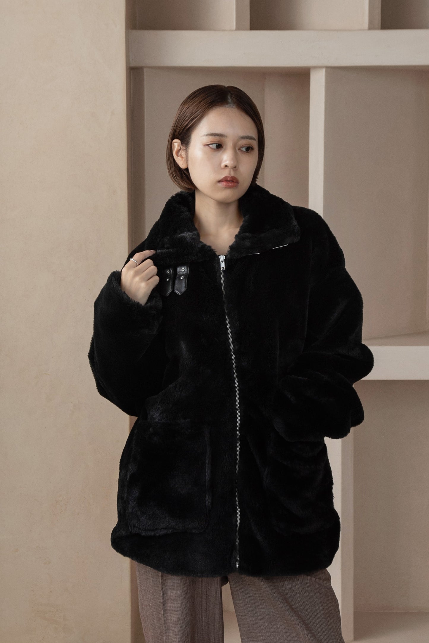 bear stand collar jacket