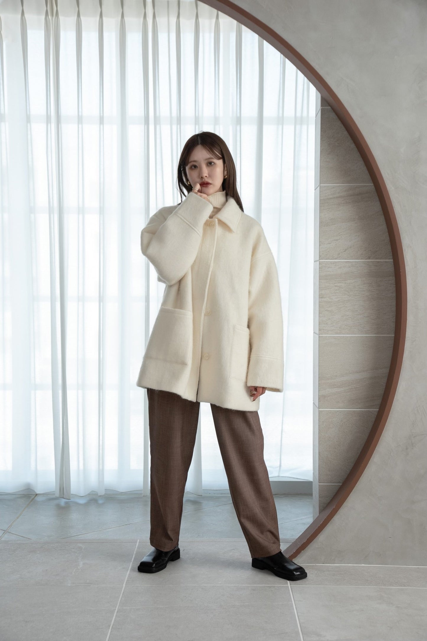 shaggy midi outer