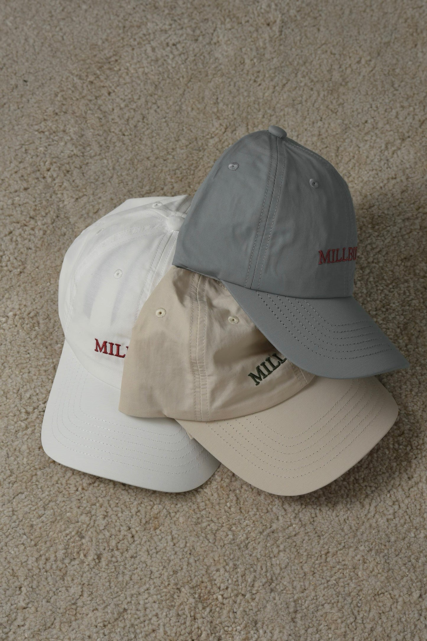 accent bi color embroidery cap