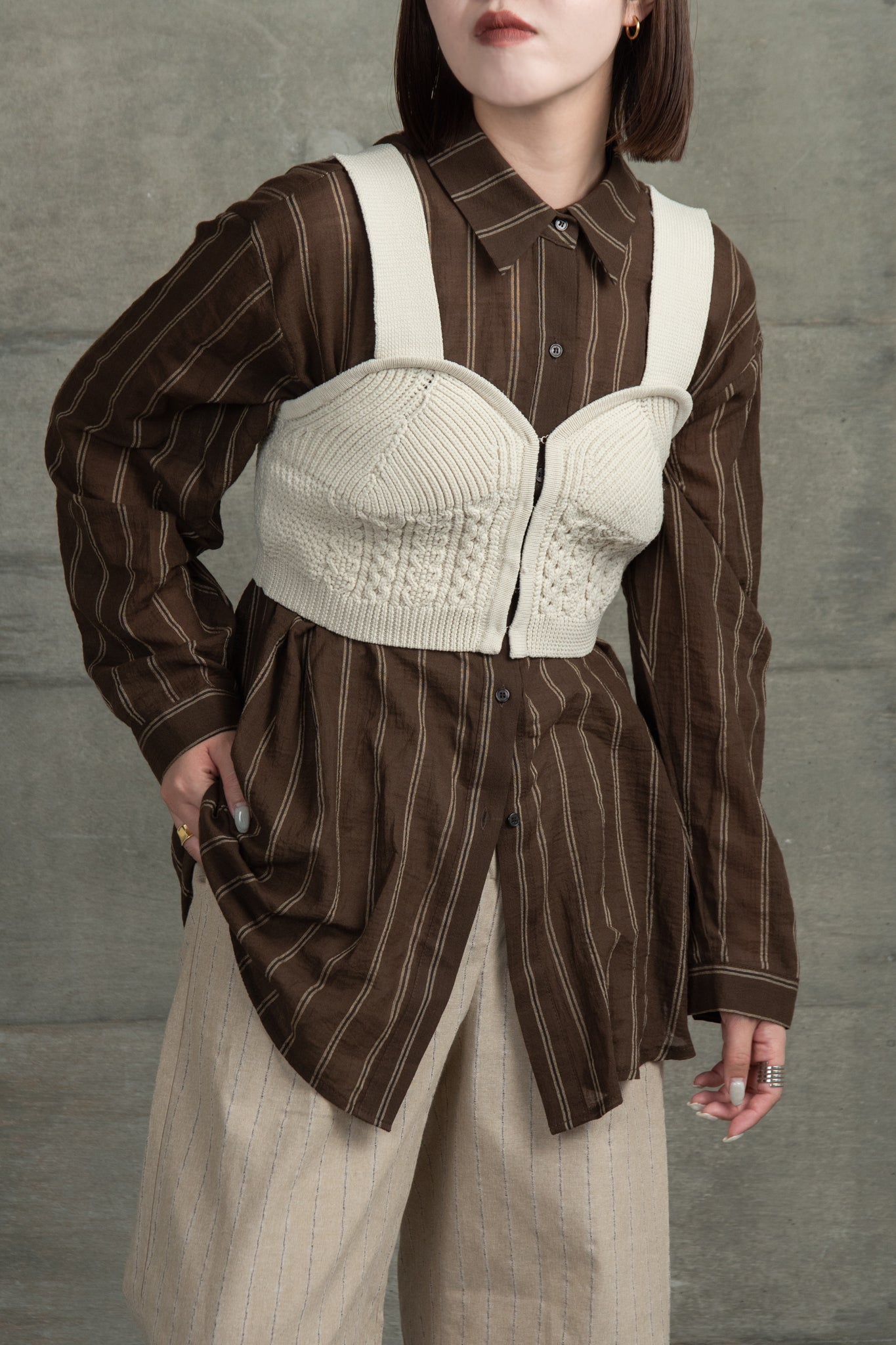soft touch stripe shirt