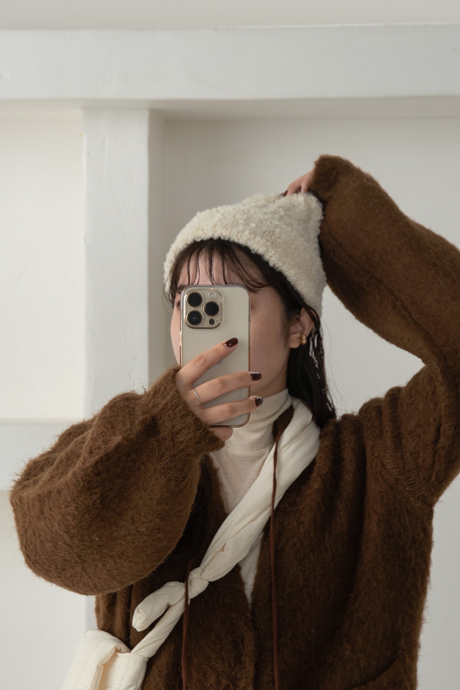 fluffy knit cap – eim online（エイム オンライン）