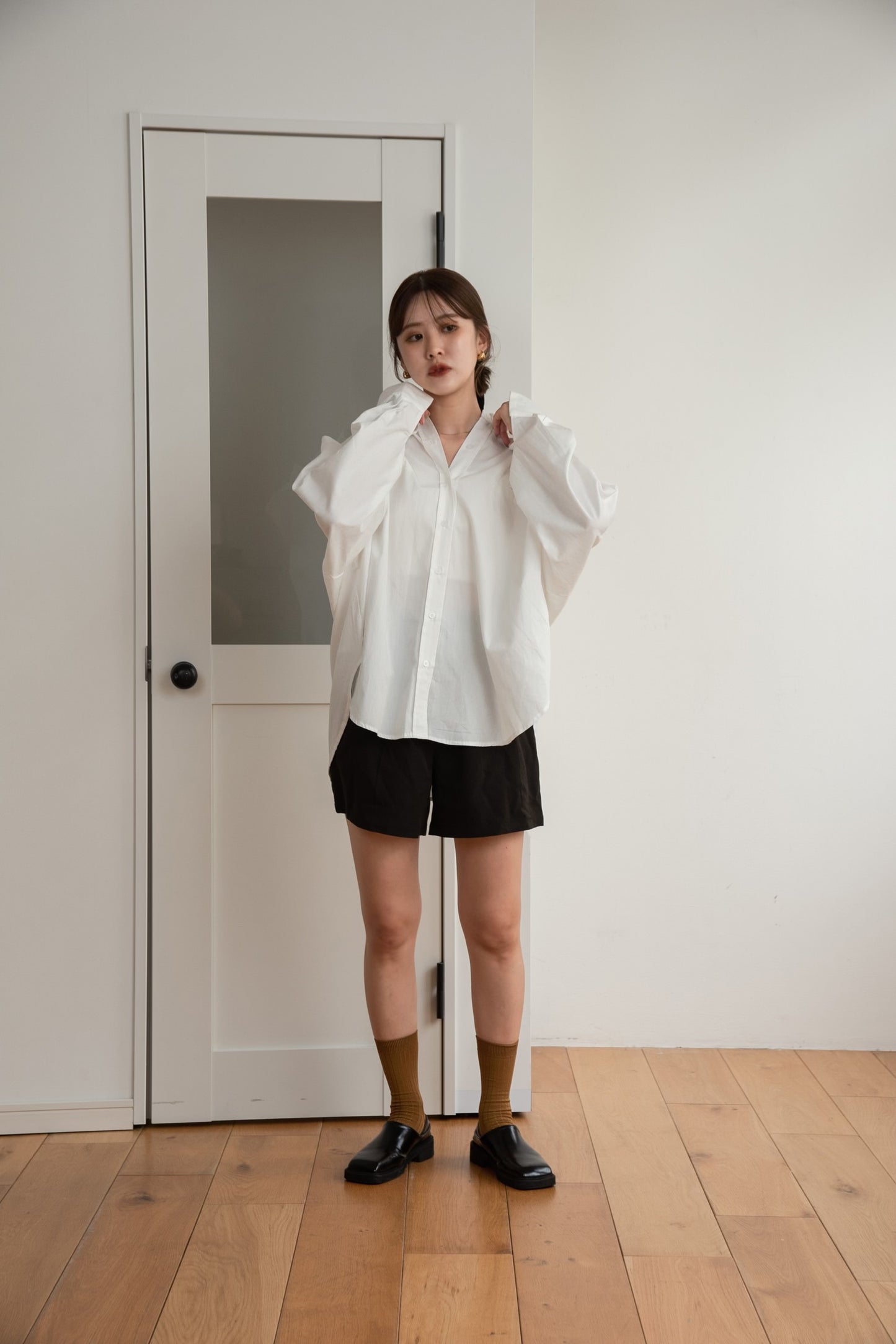 two pocket over loose shirt