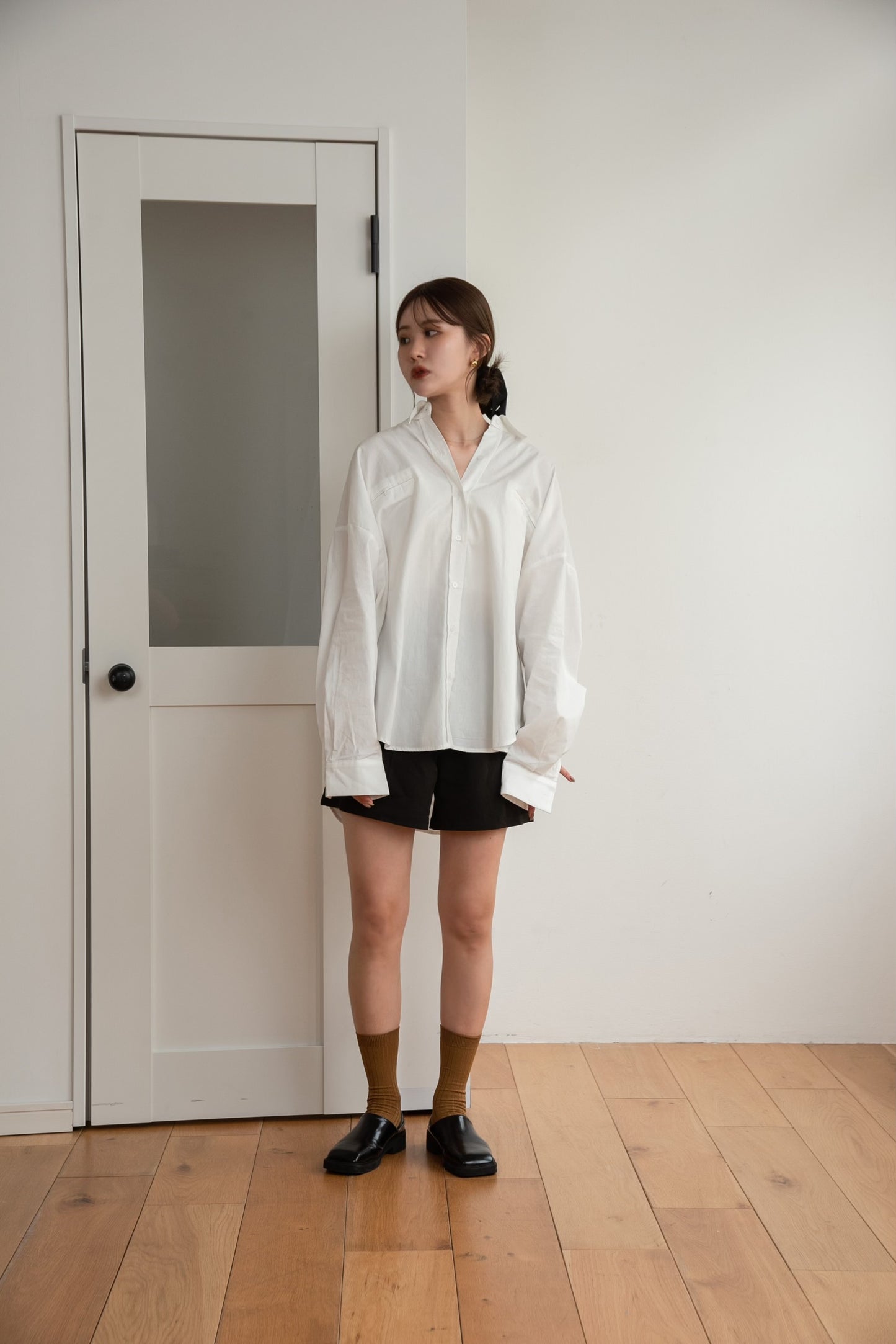 two pocket over loose shirt