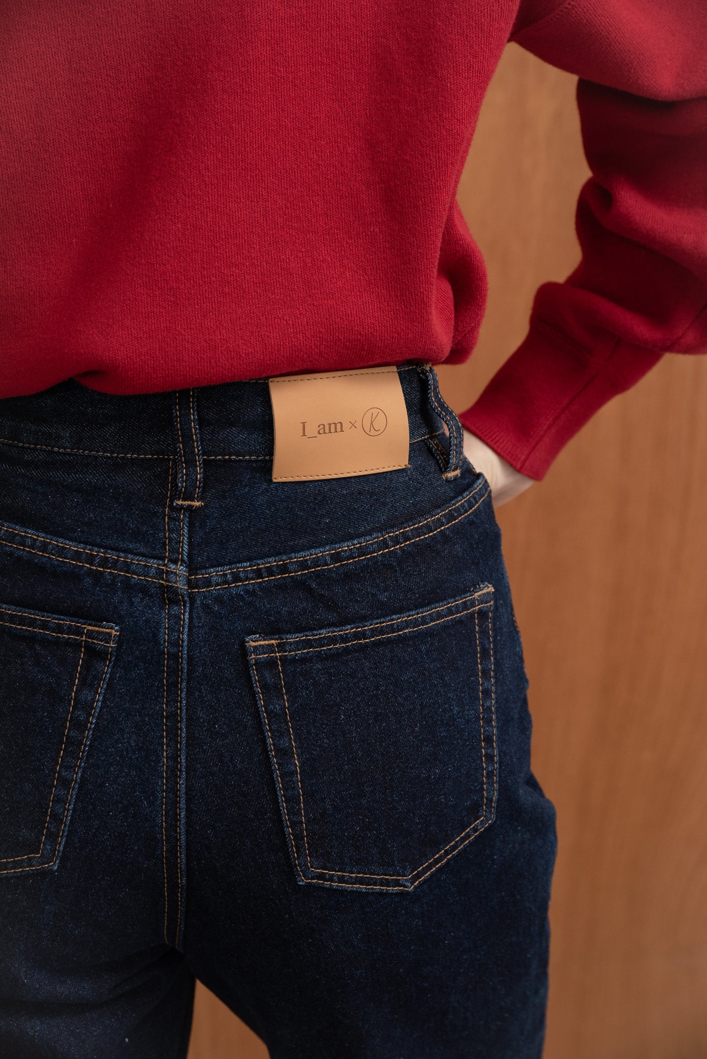 semi flare silhouette denim【I_am × kimina】