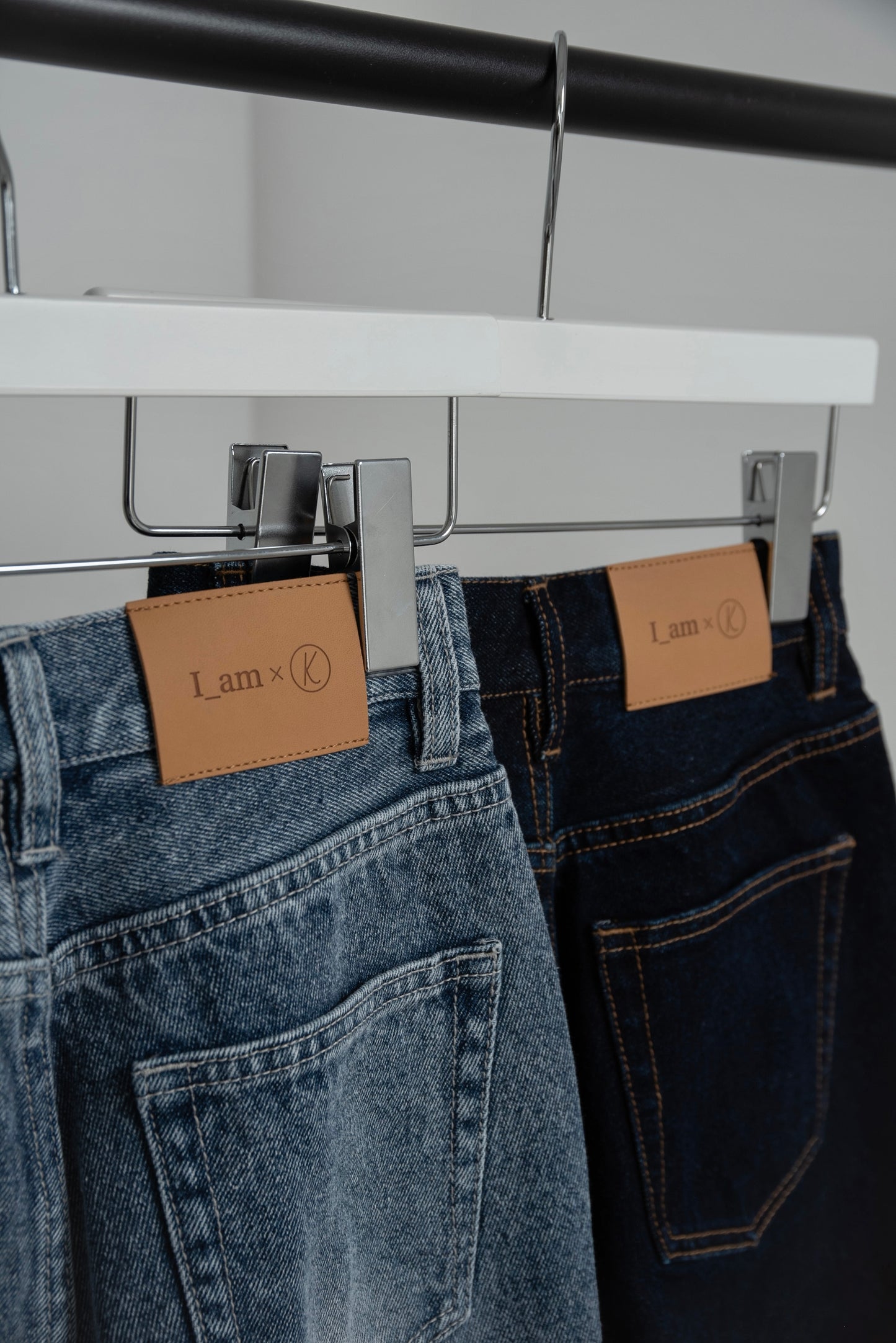 semi flare silhouette denim【I_am × kimina】