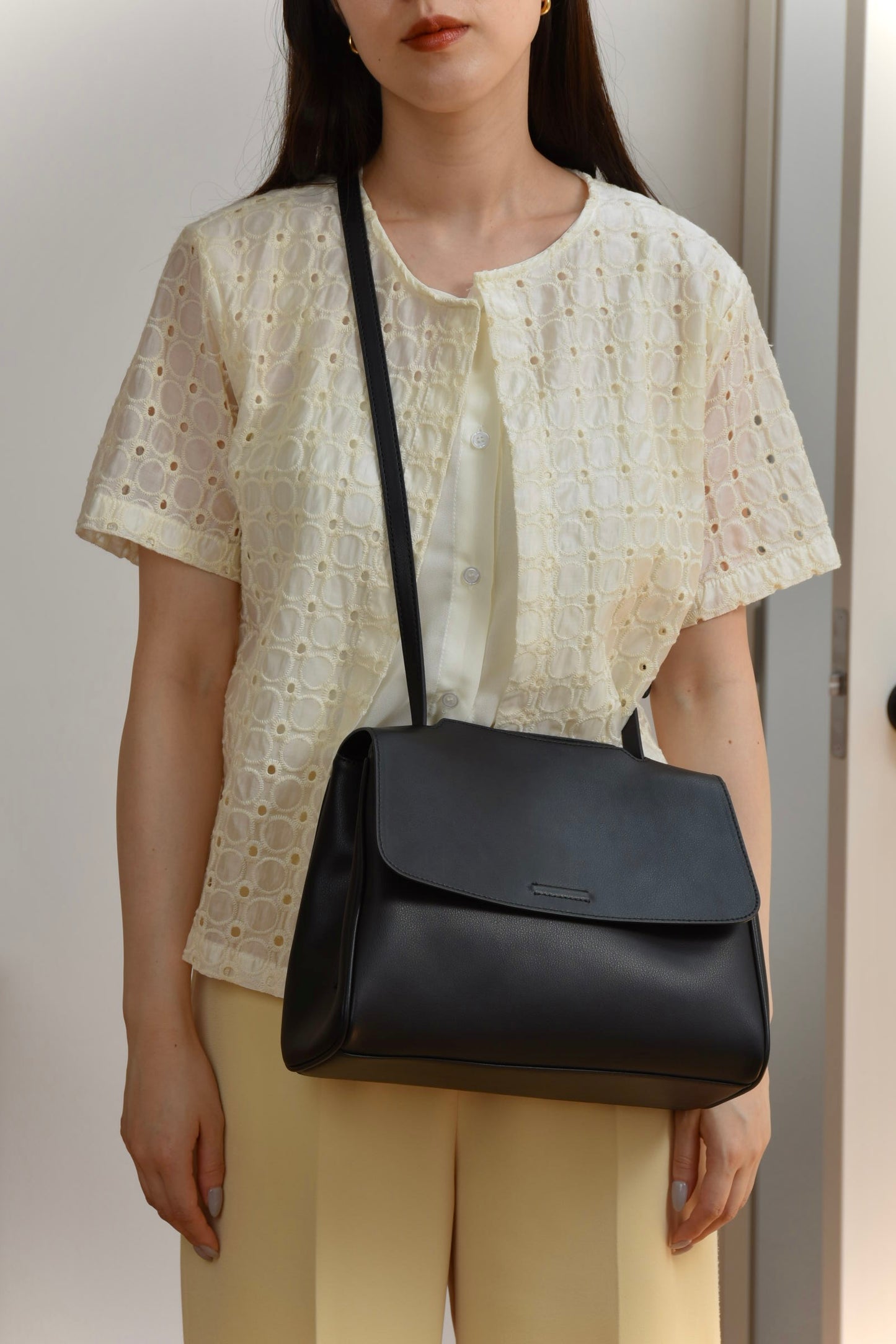 3way square leather bag