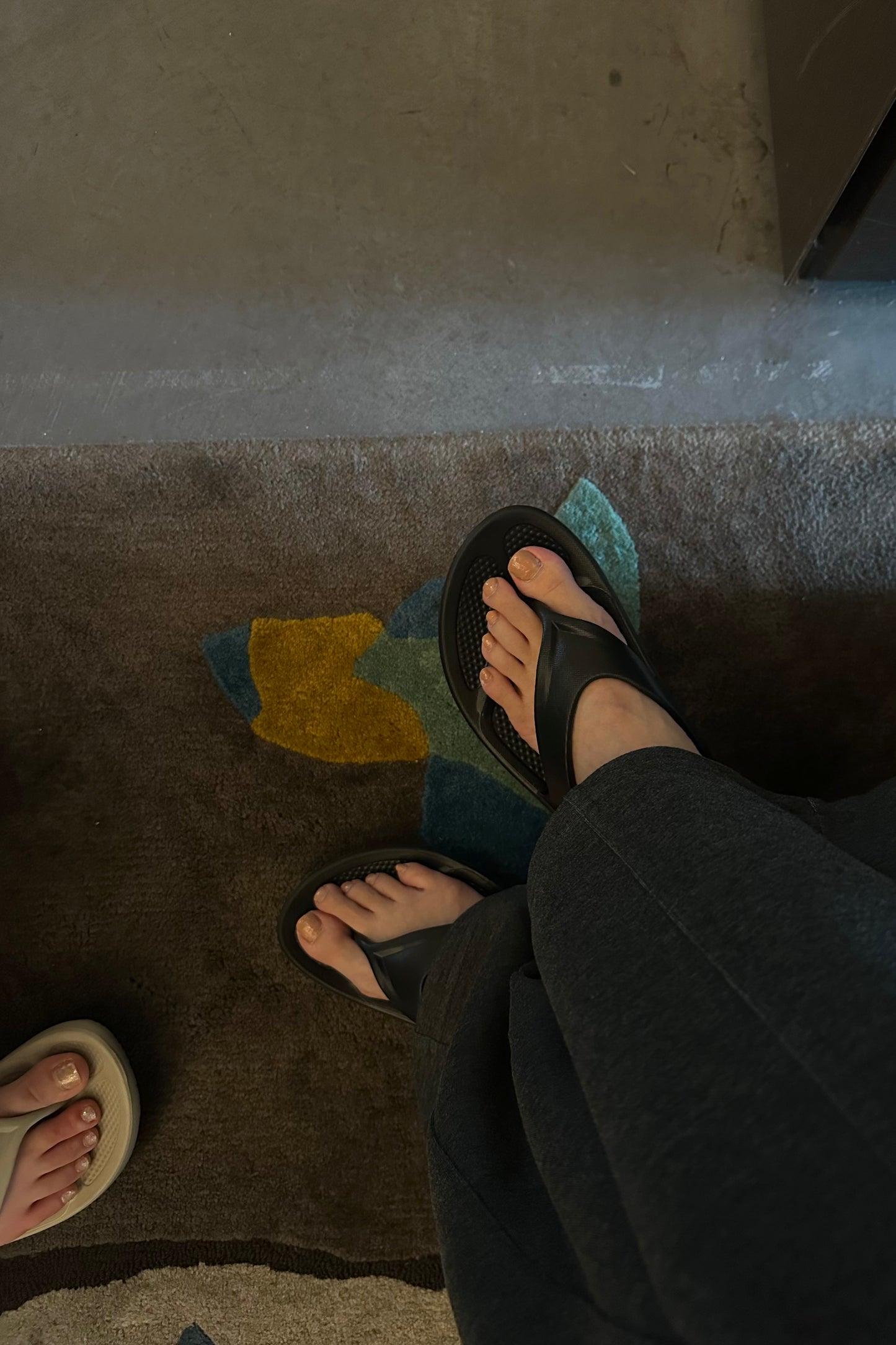 simple light thong sandal