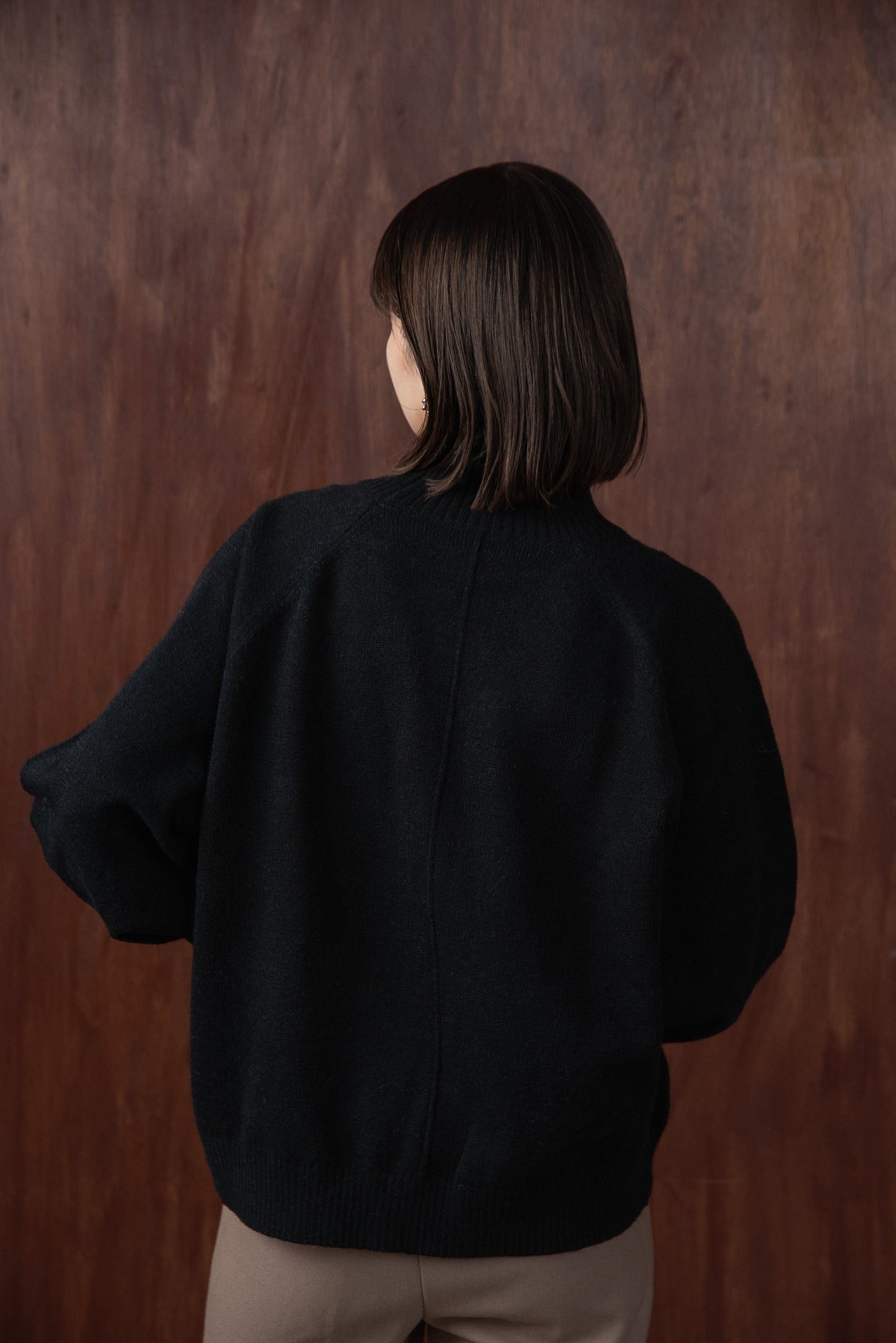 alpaca touch volume sleeve knit