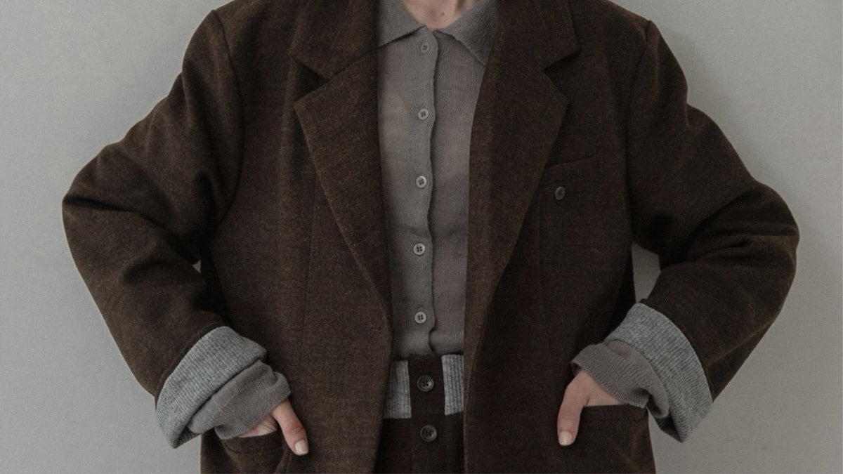 sleeve double face tailored jacket