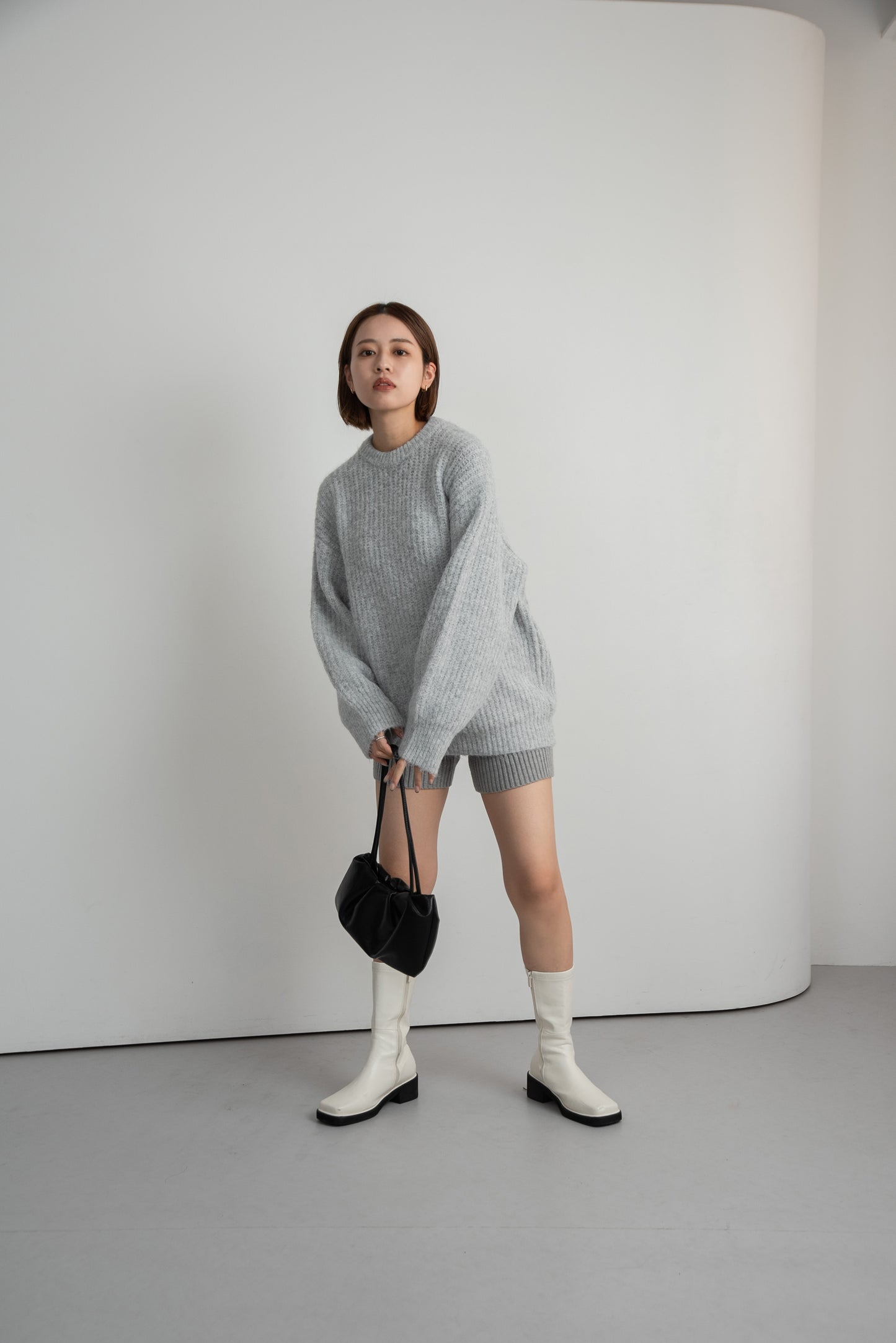 crew neck loose pullover