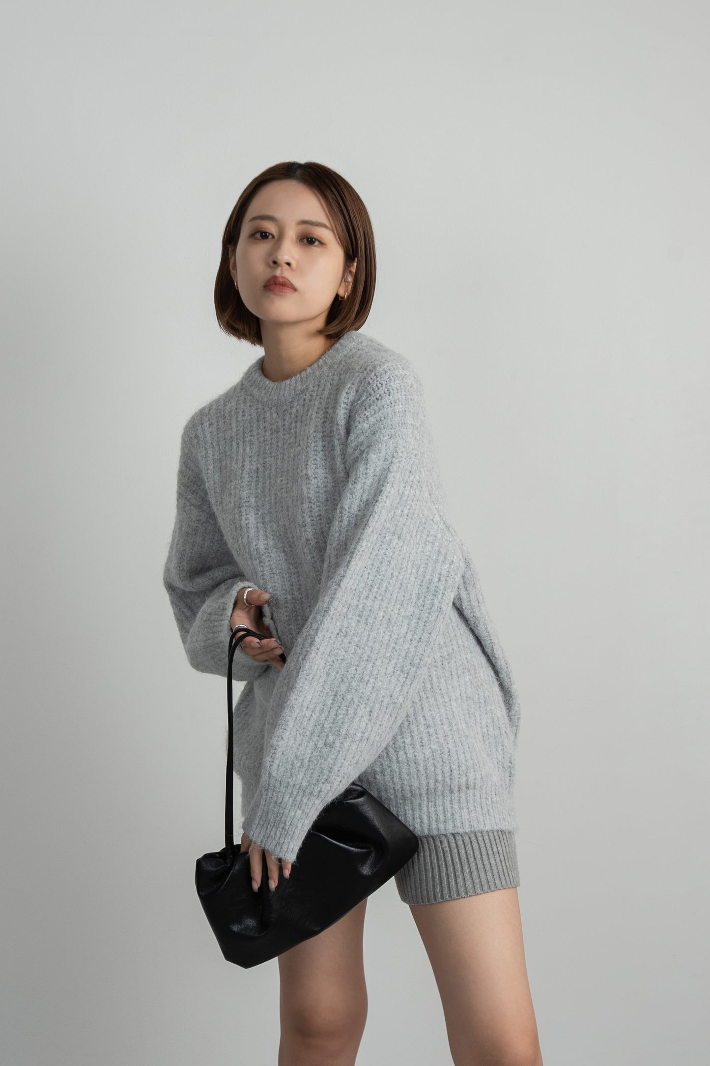 crew neck loose pullover