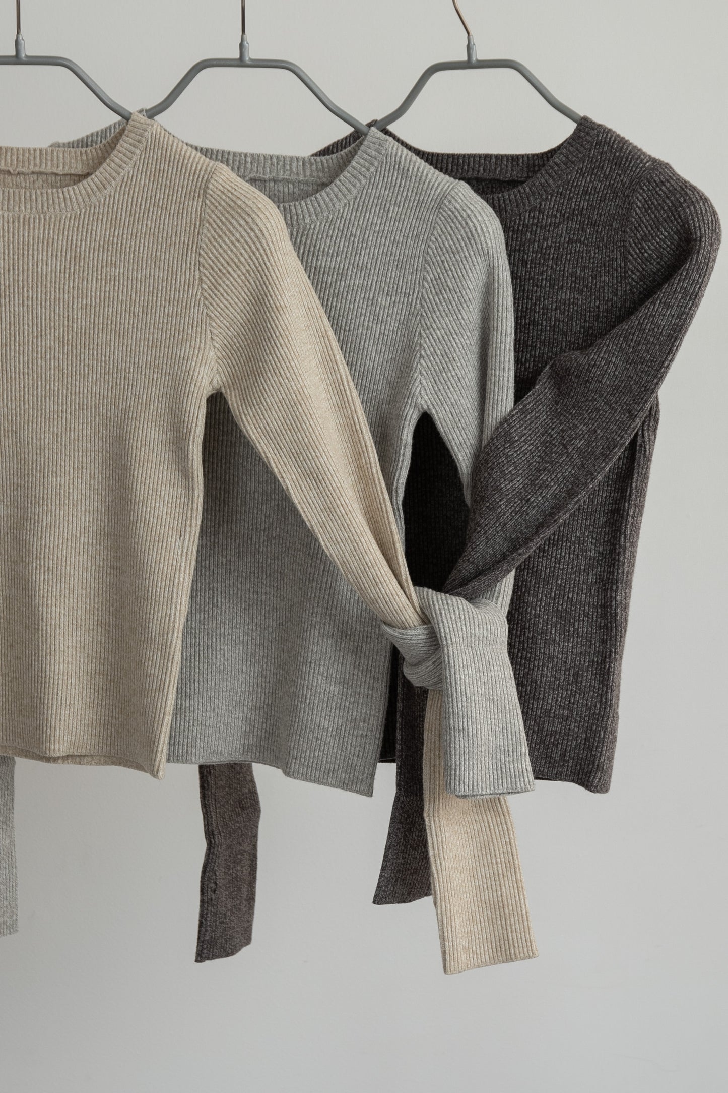slim rib knit tops