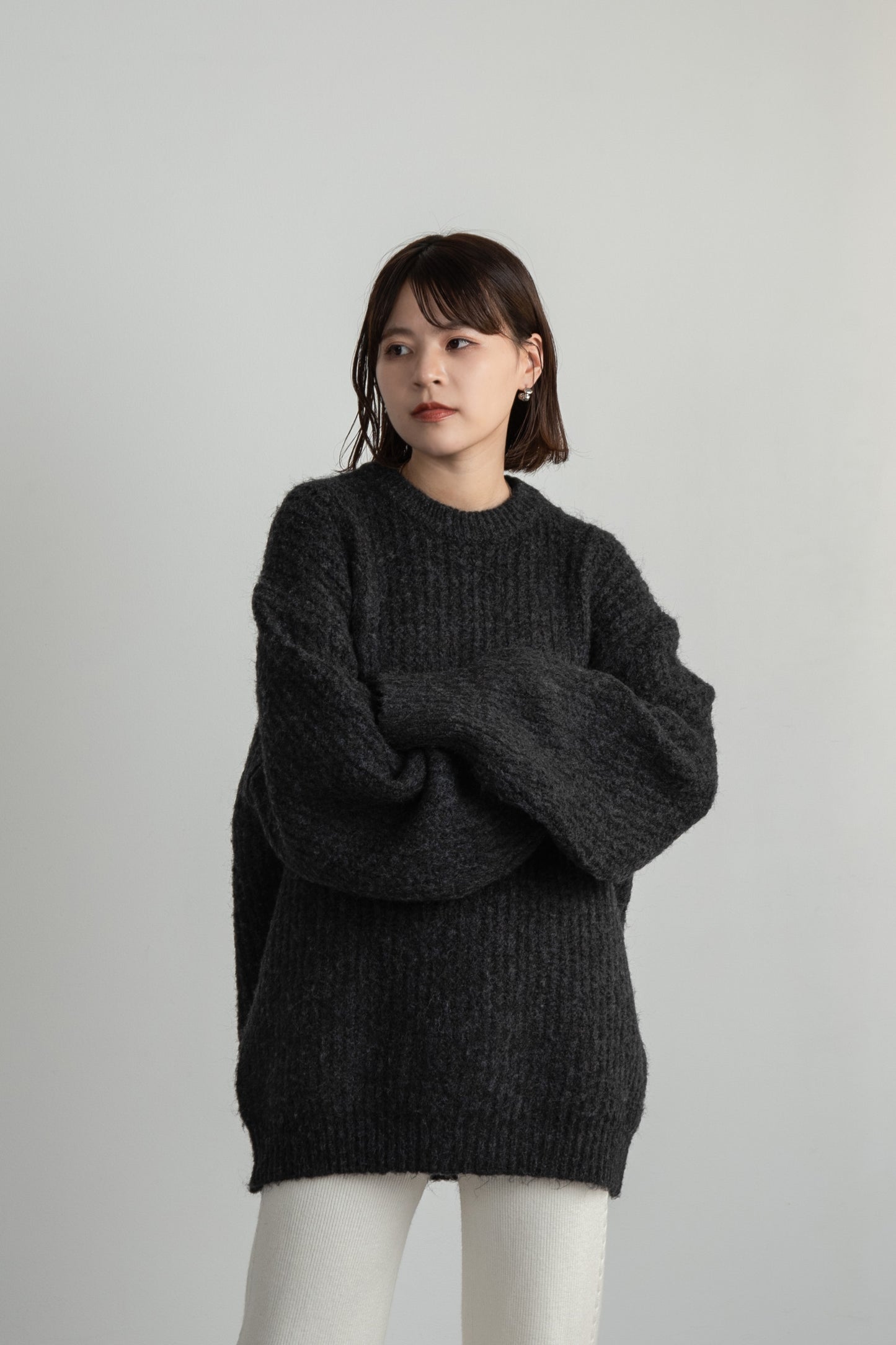 crew neck loose pullover