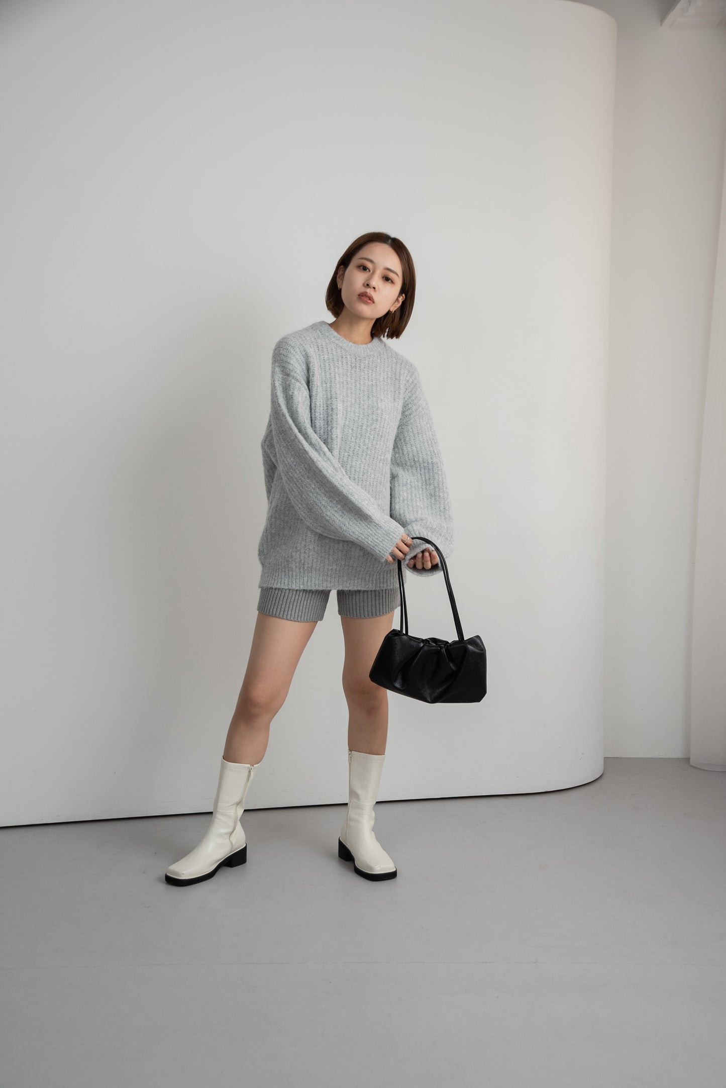 crew neck loose pullover