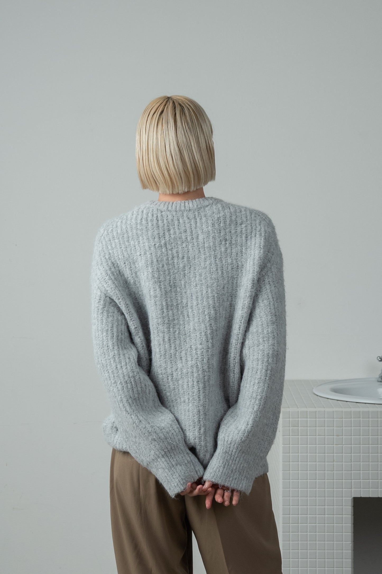 crew neck loose pullover