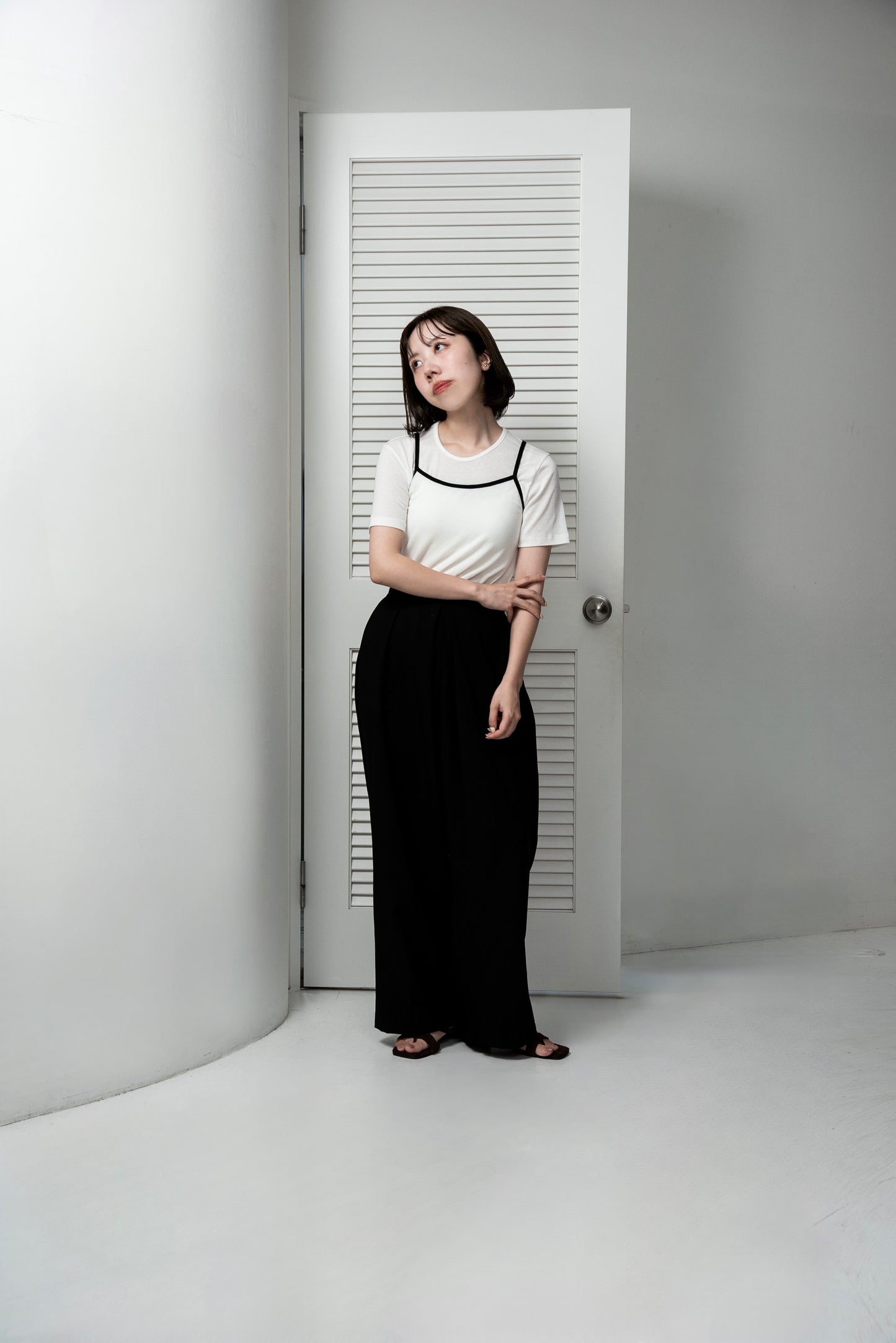 bicolor rafu cami set tops