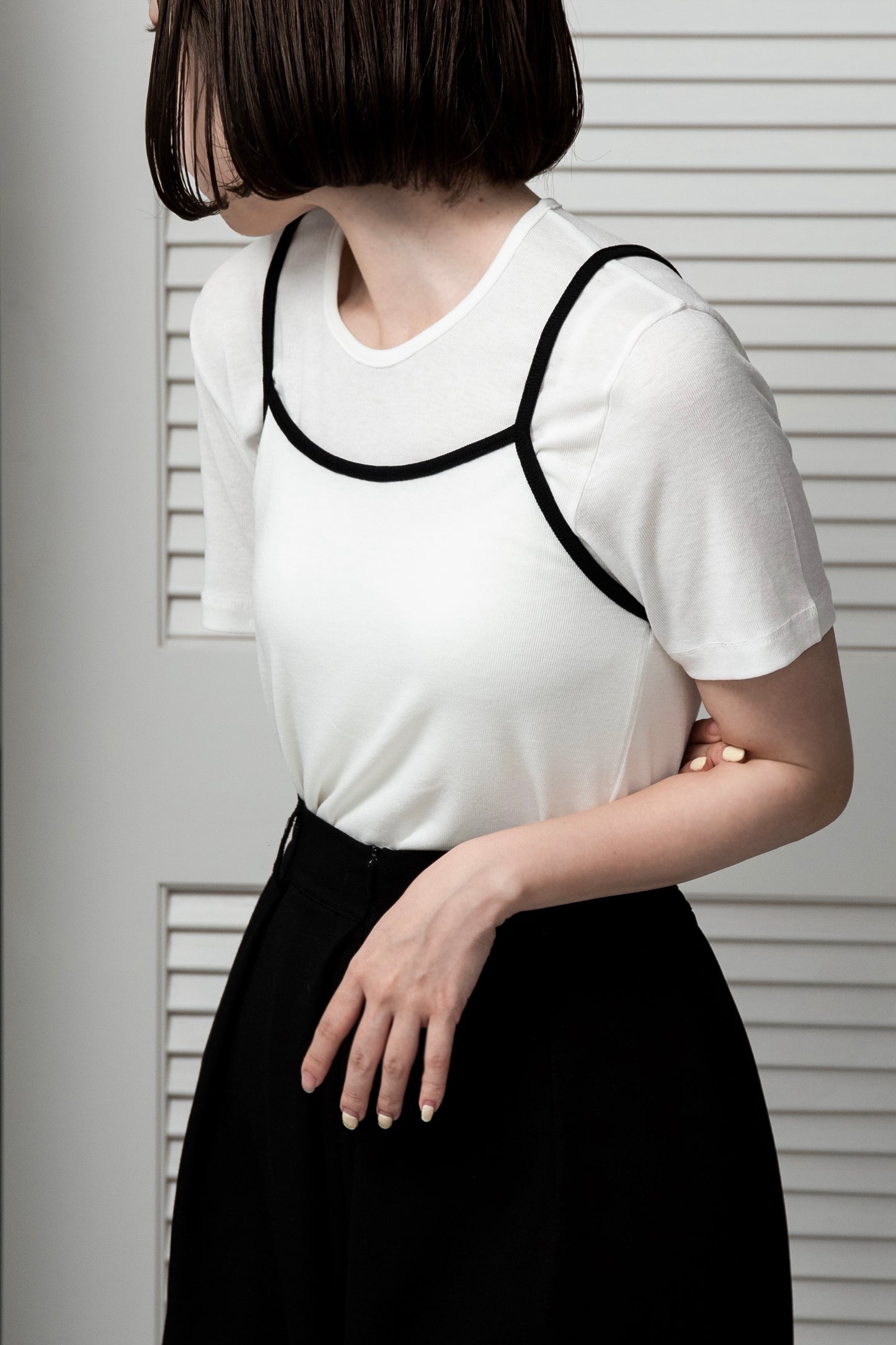 bicolor rafu cami set tops