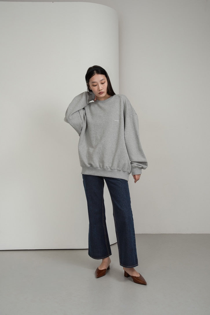 collab embroidered logo sweat【I_am × kimina】