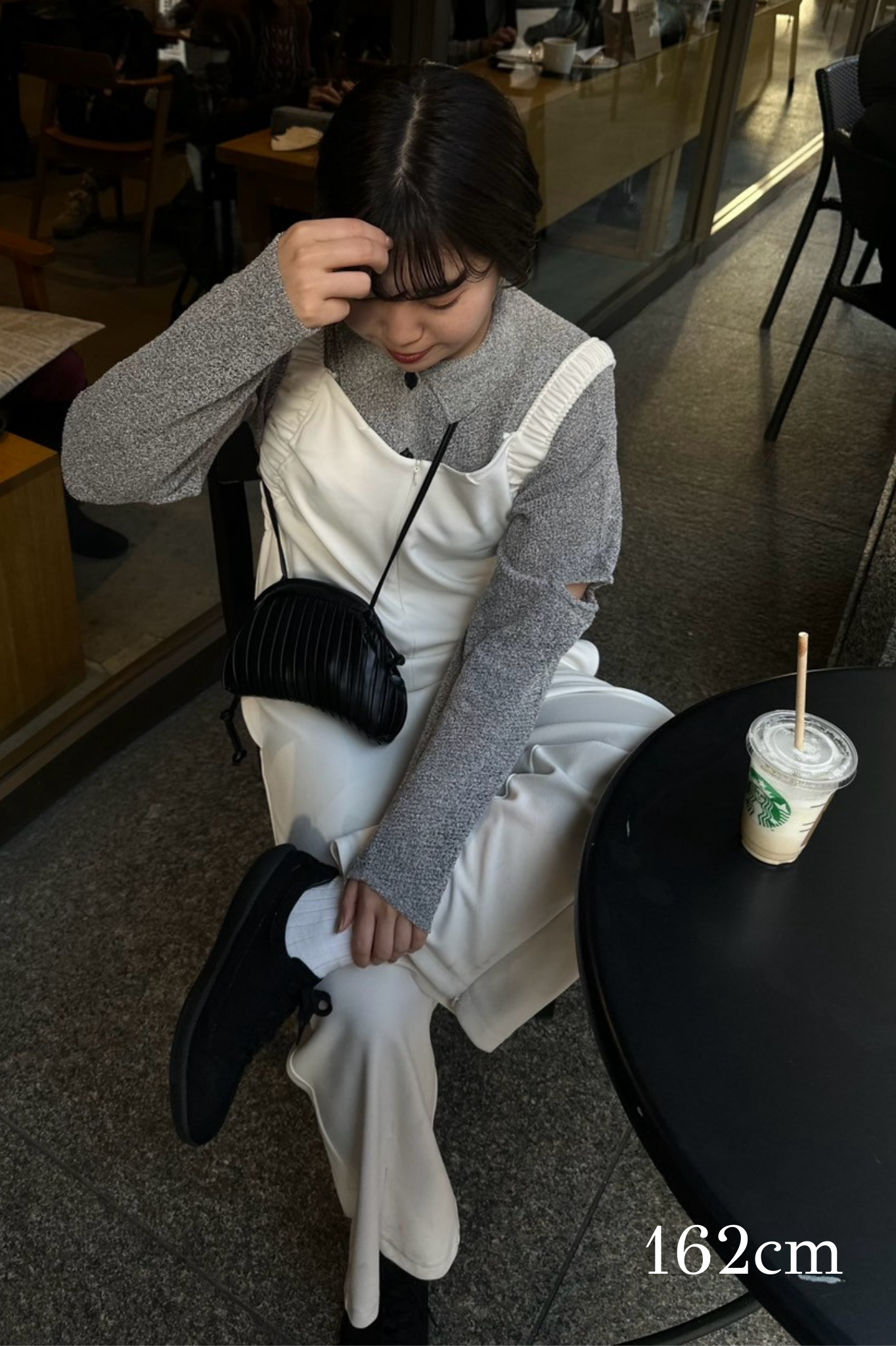 shoulder gather rafu salopette