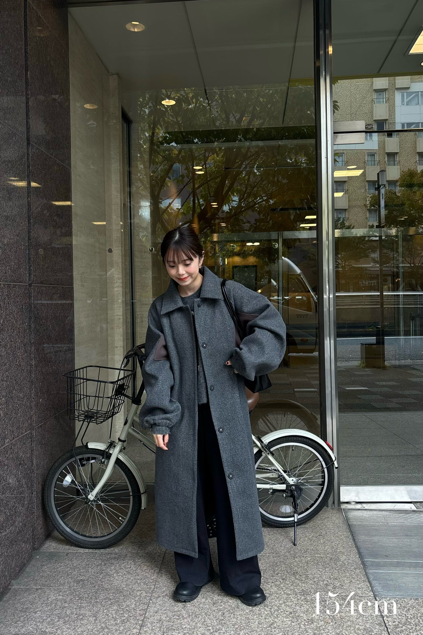 side different material coat