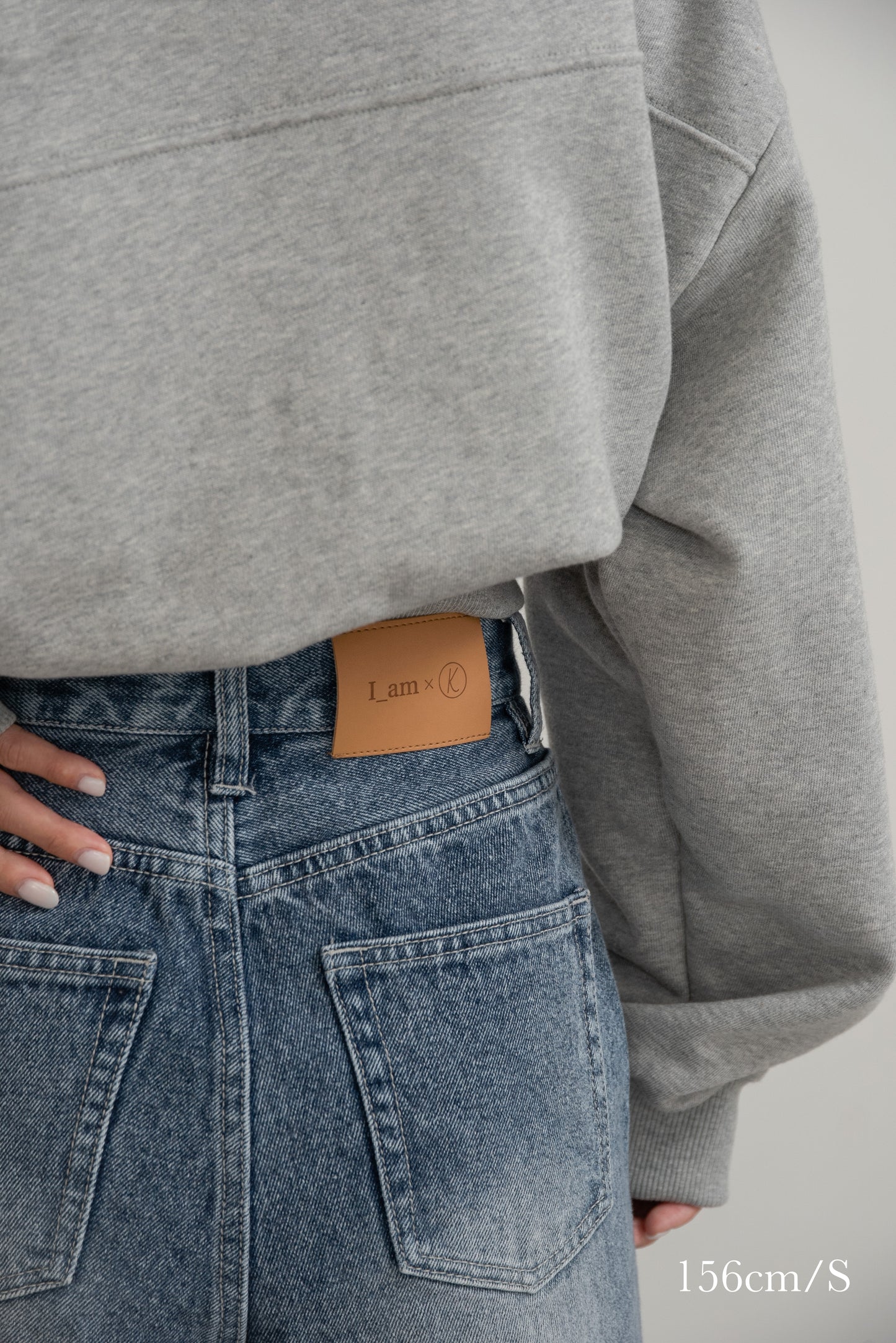semi flare silhouette denim【I_am × kimina】