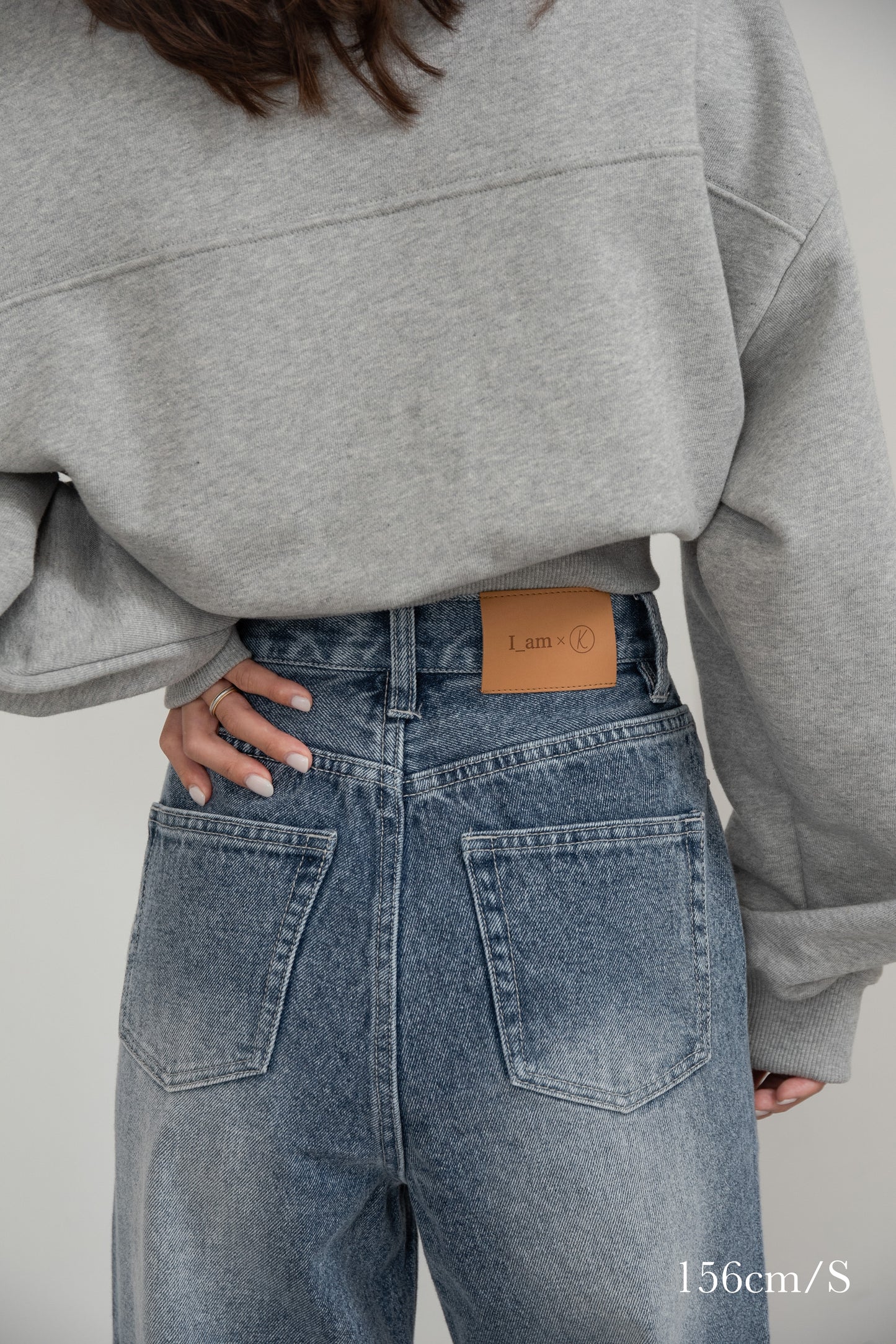 semi flare silhouette denim【I_am × kimina】