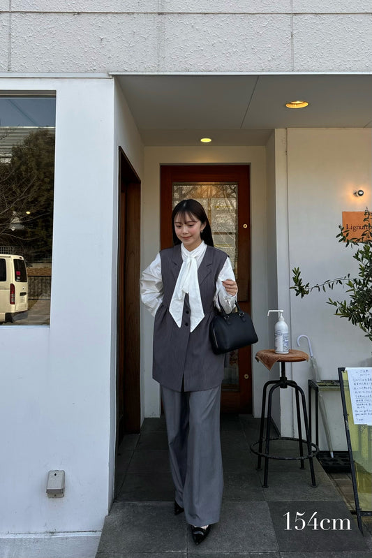 peplum button accent vest