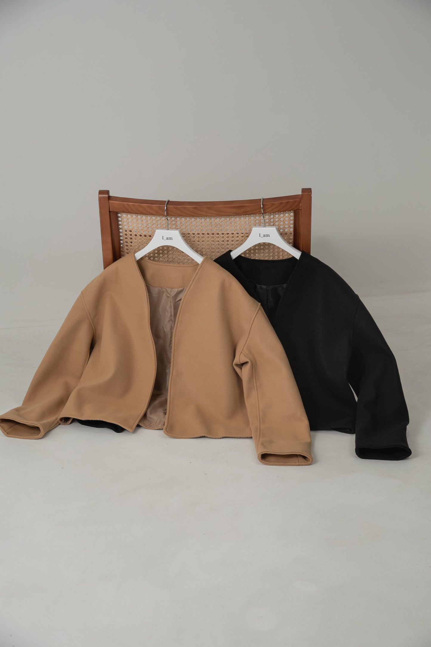 no collar short jacket