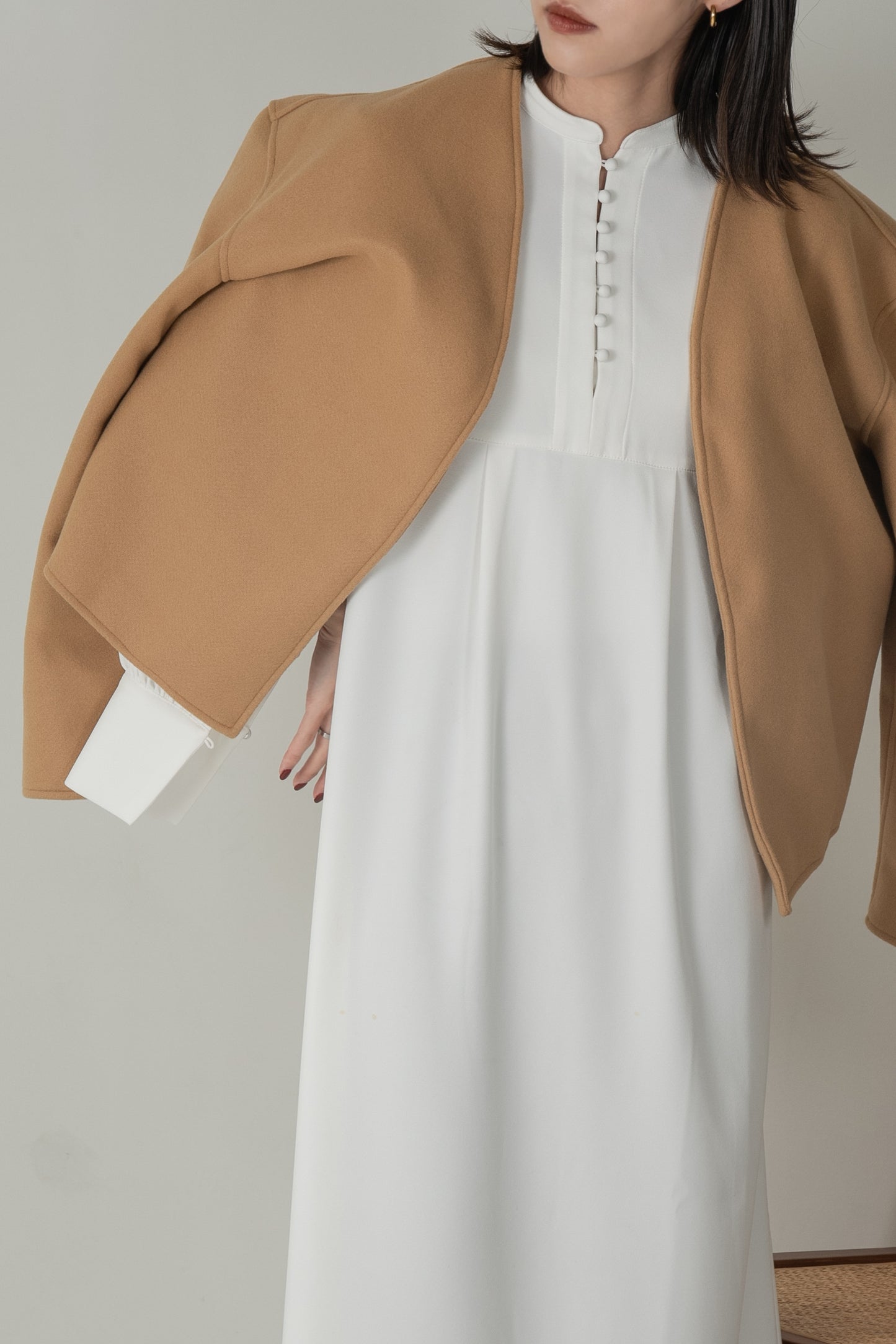 no collar short jacket