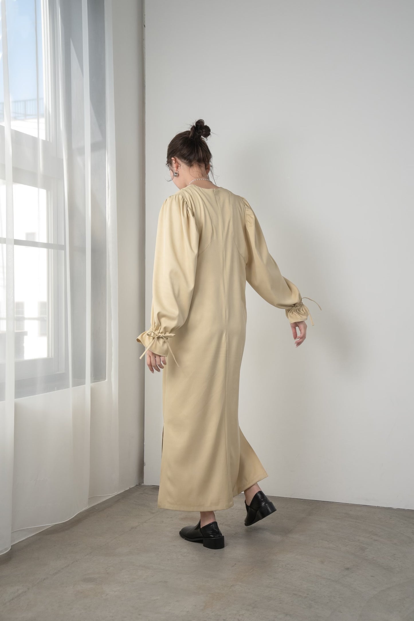 twill ribbon cuffs slit ops