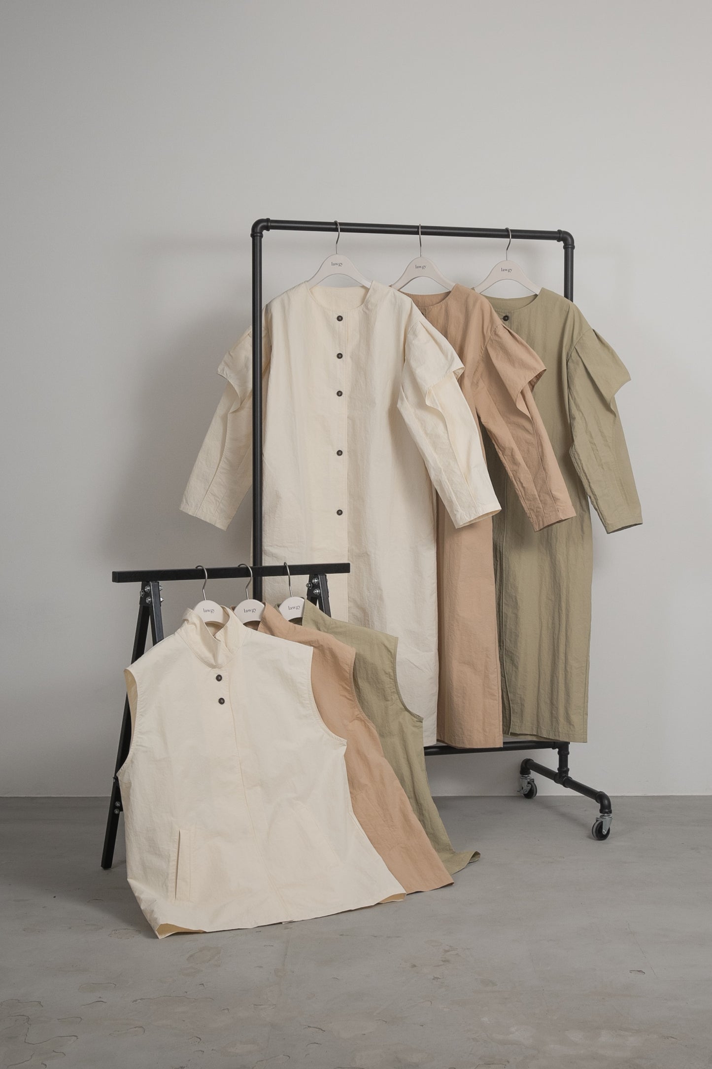 multiway flutter trench coat