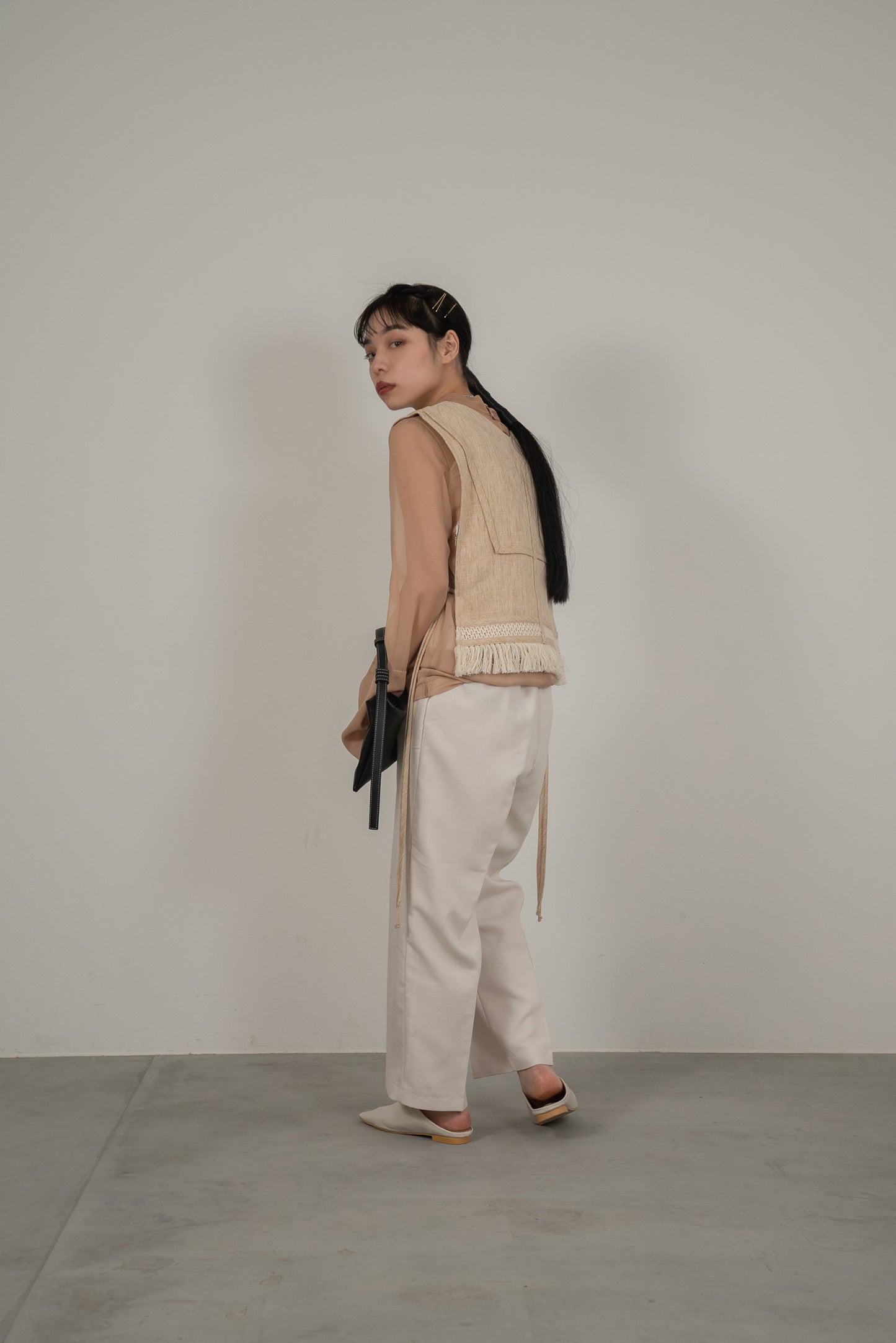 high neck sheer tops