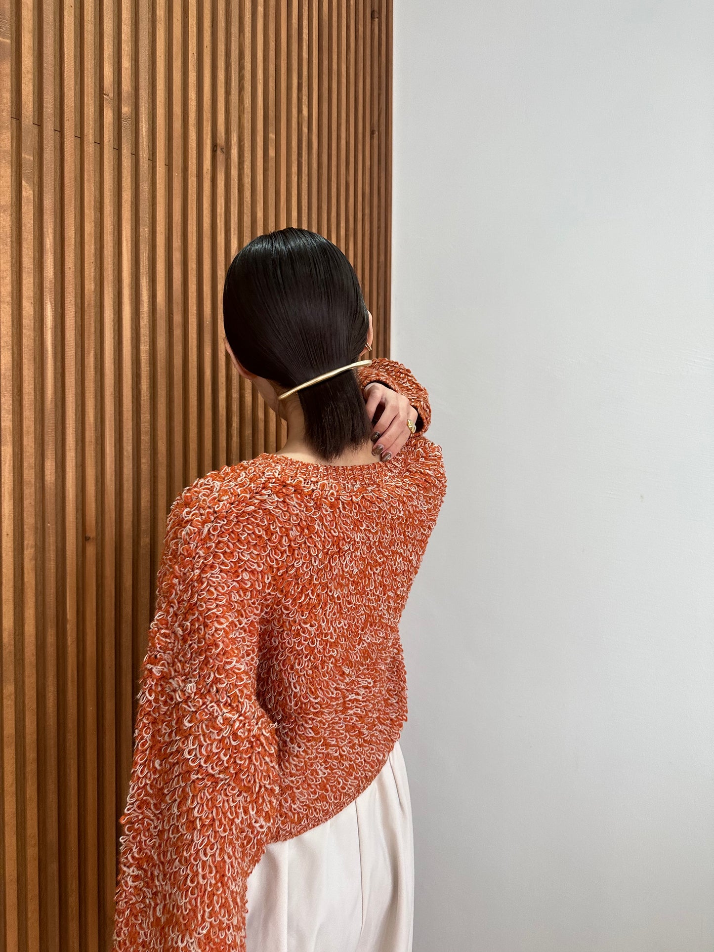 loop yarn short knit