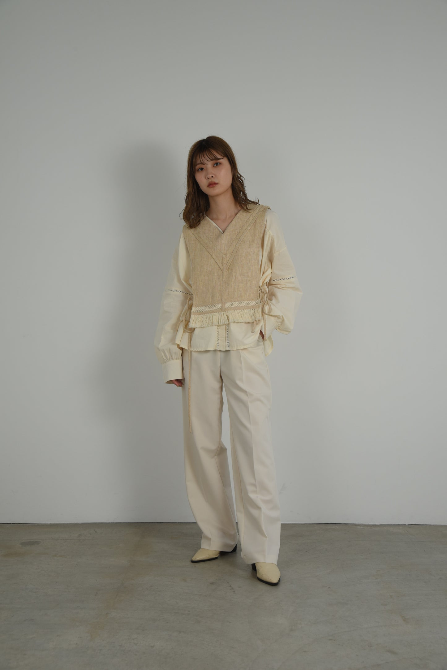 ladder lace blouse