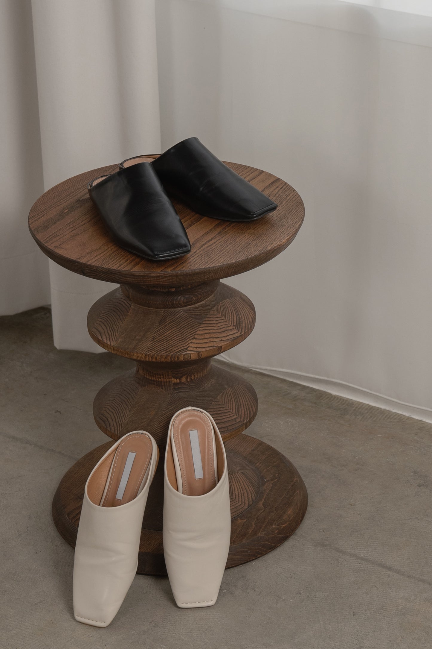 to square flat shoes