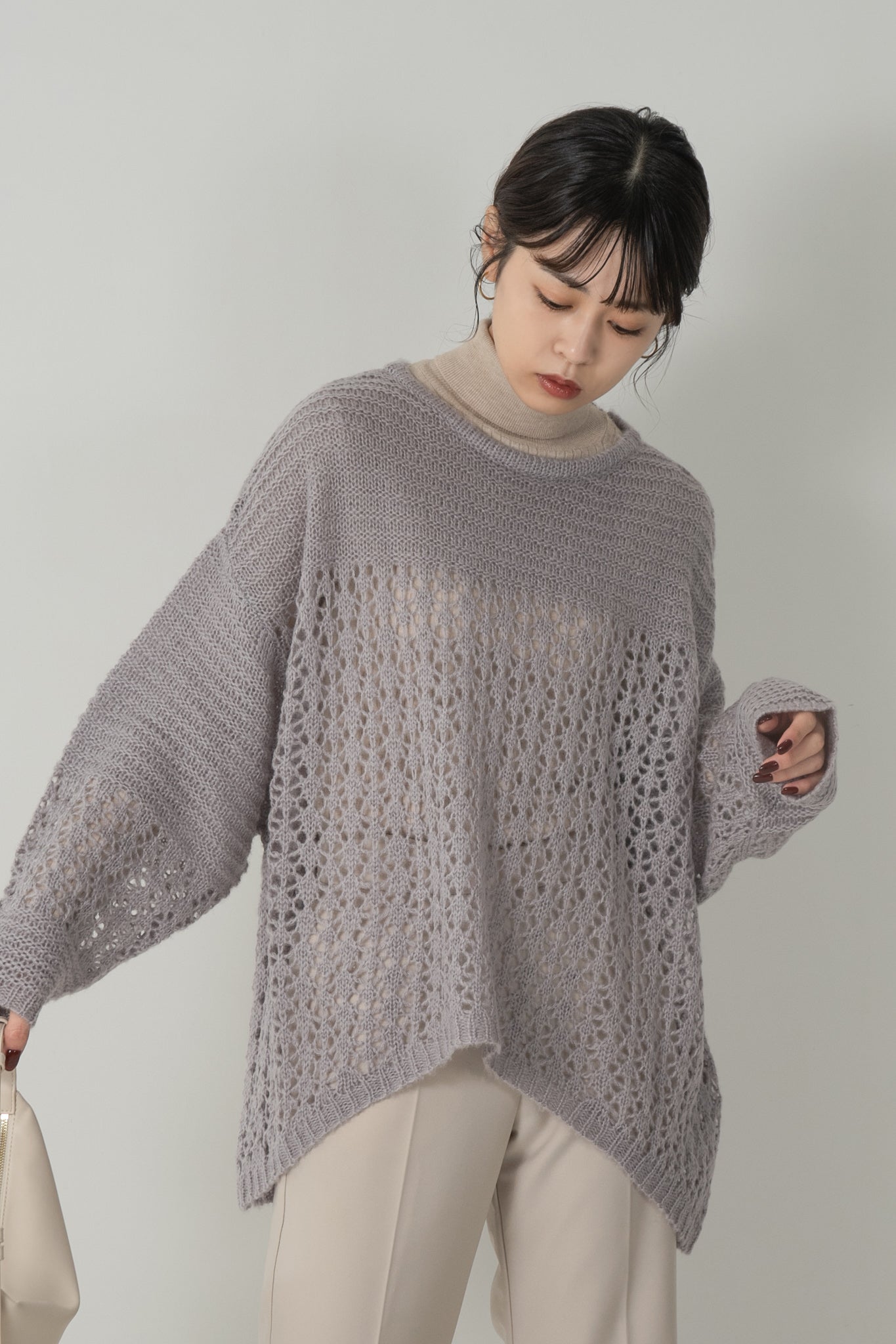 mohair low gauge knit