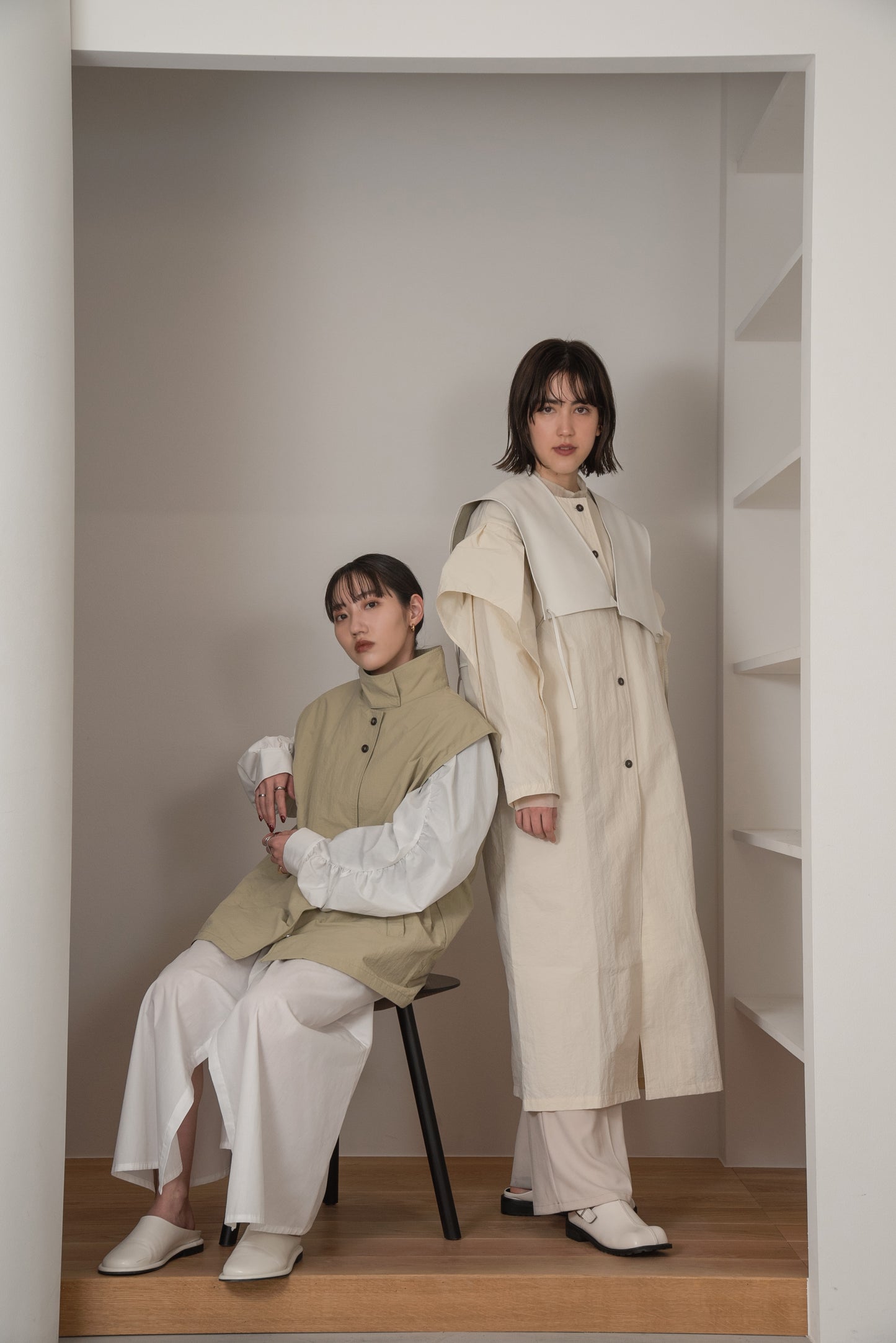 multiway flutter trench coat