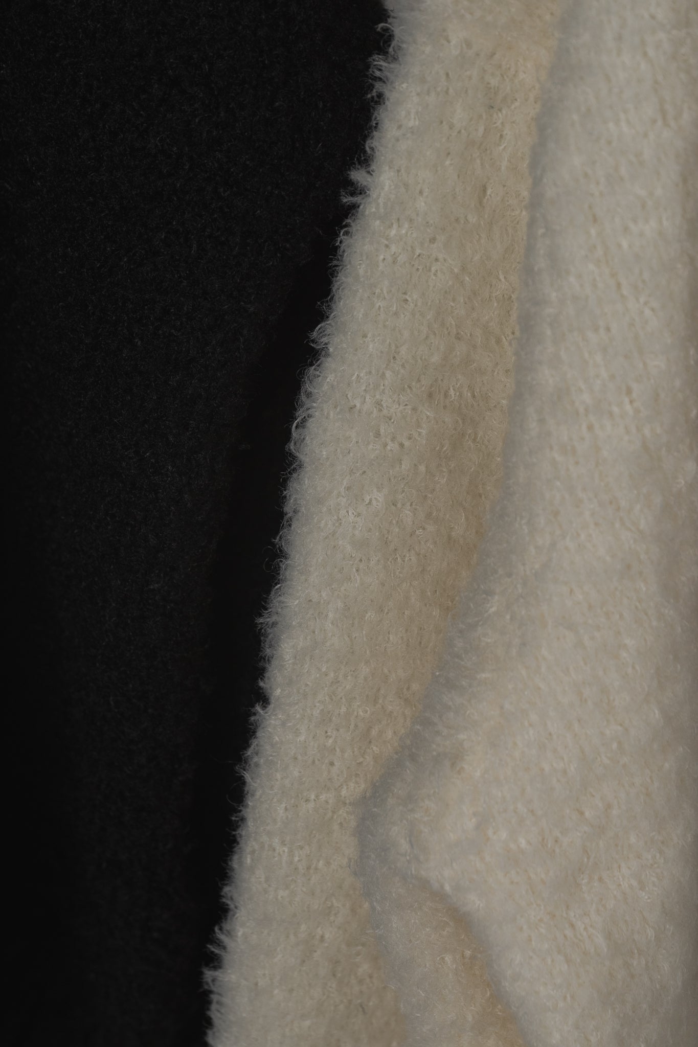 boucle lantern sleeve pullover