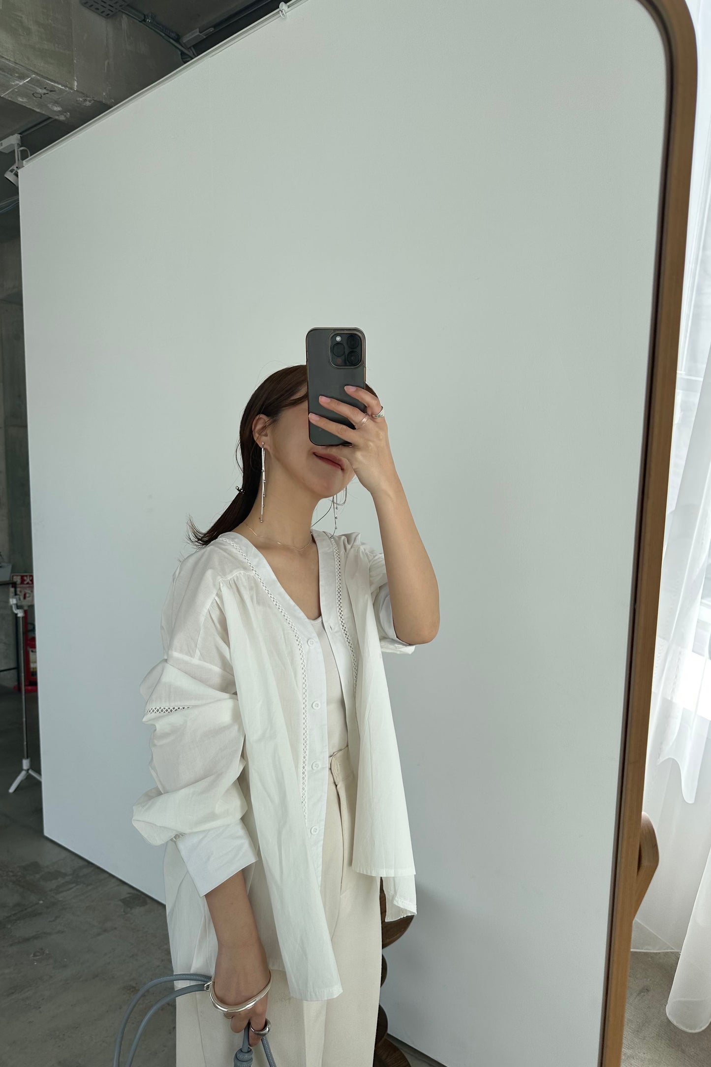 ladder lace blouse