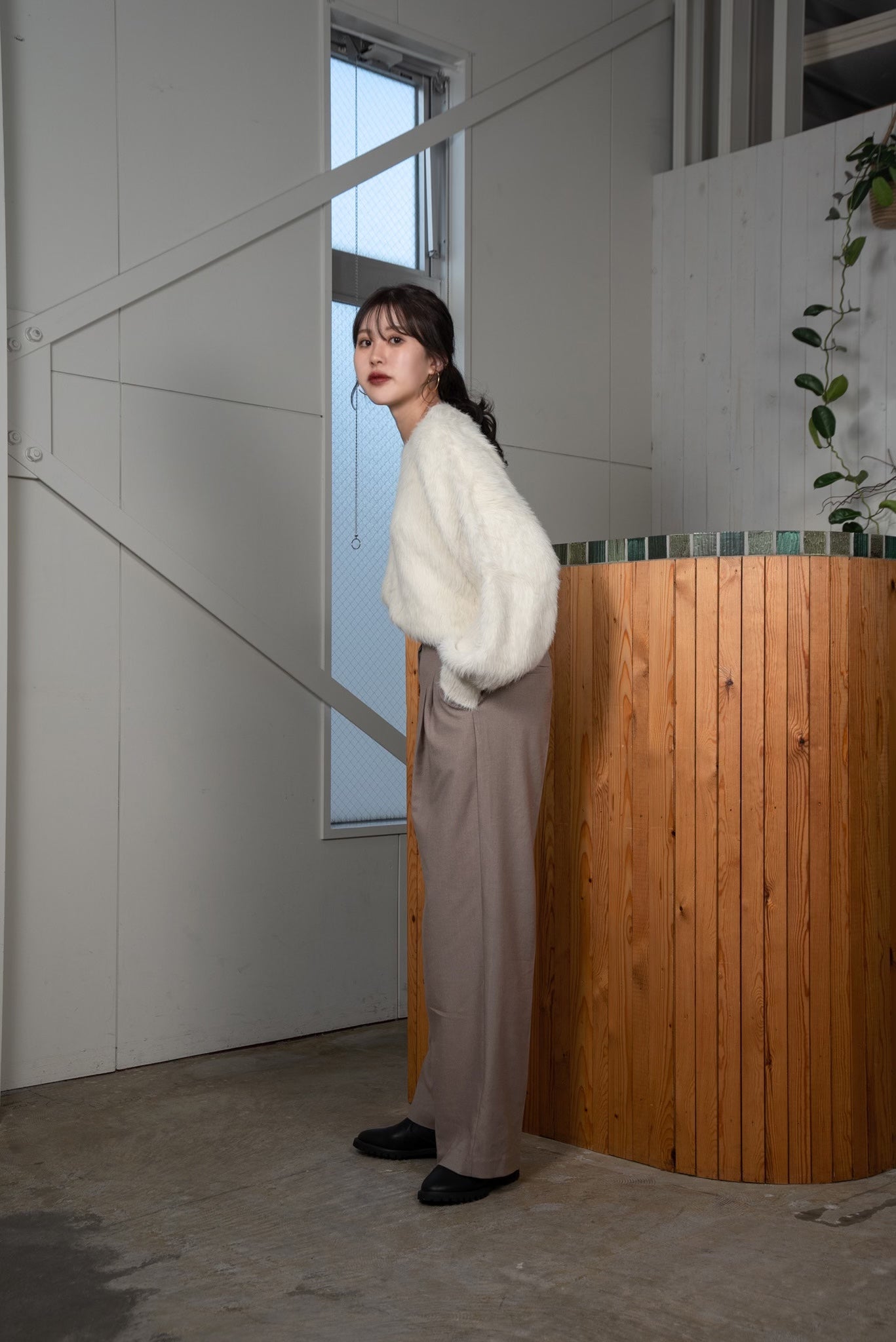 shaggy volume knit