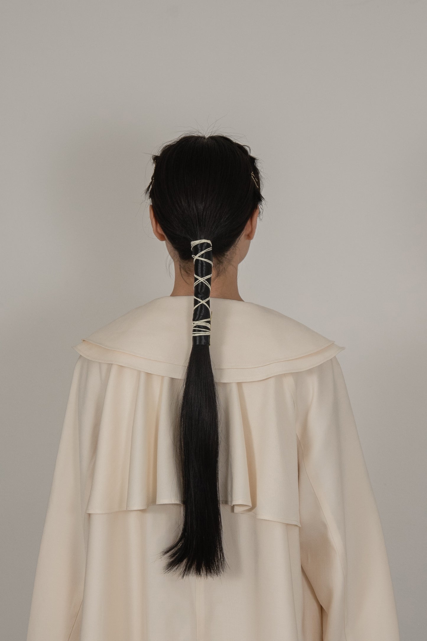 double collar 2way midi trench