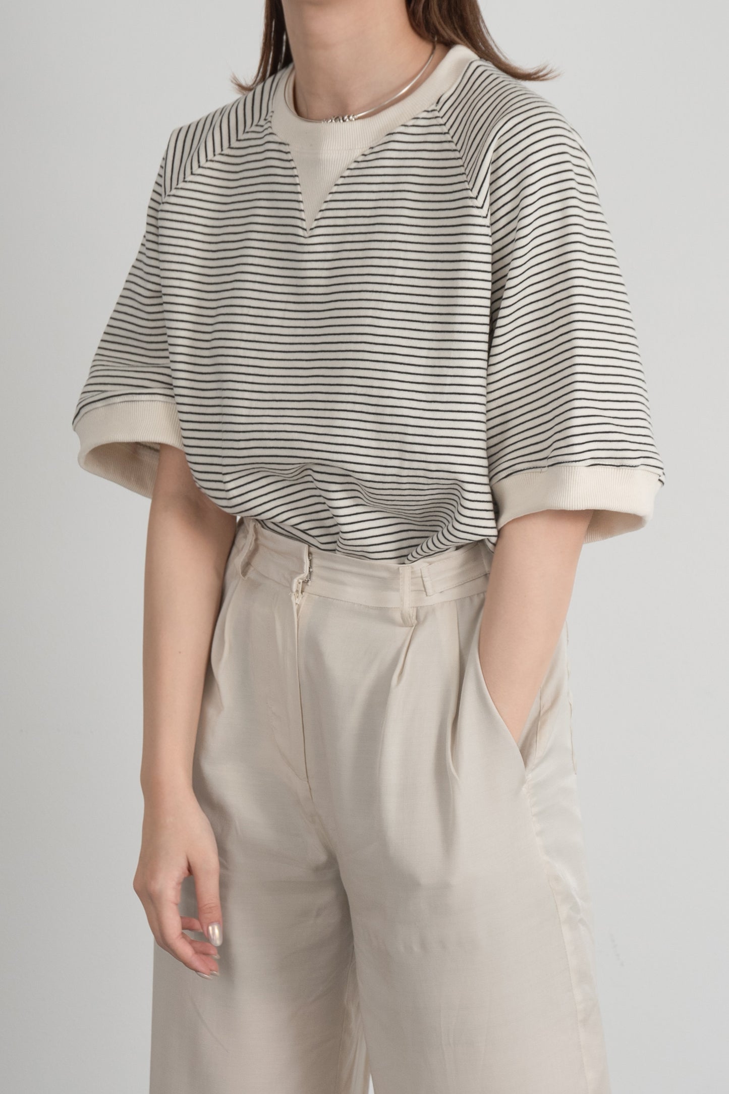 stripe cut t