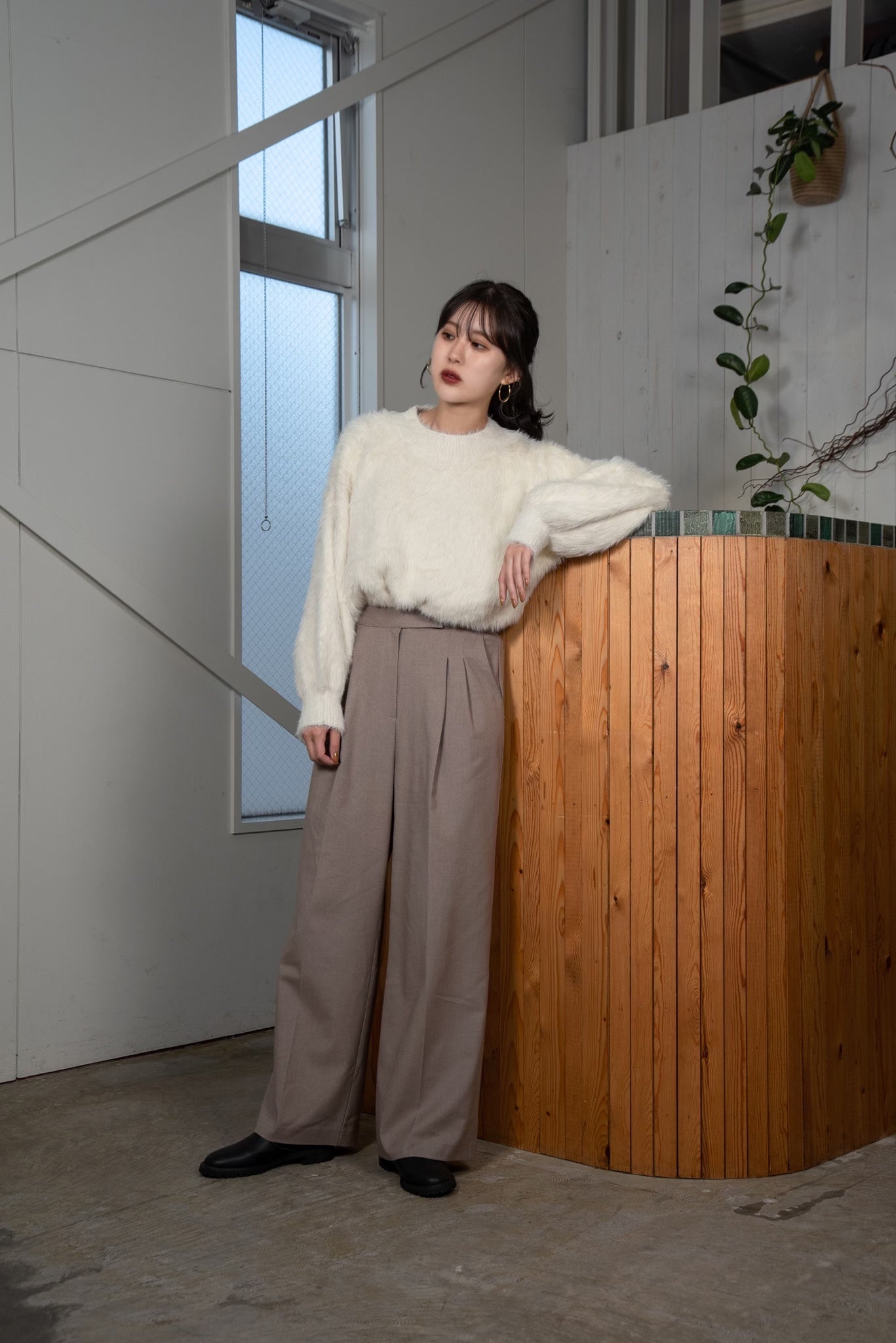 shaggy volume knit