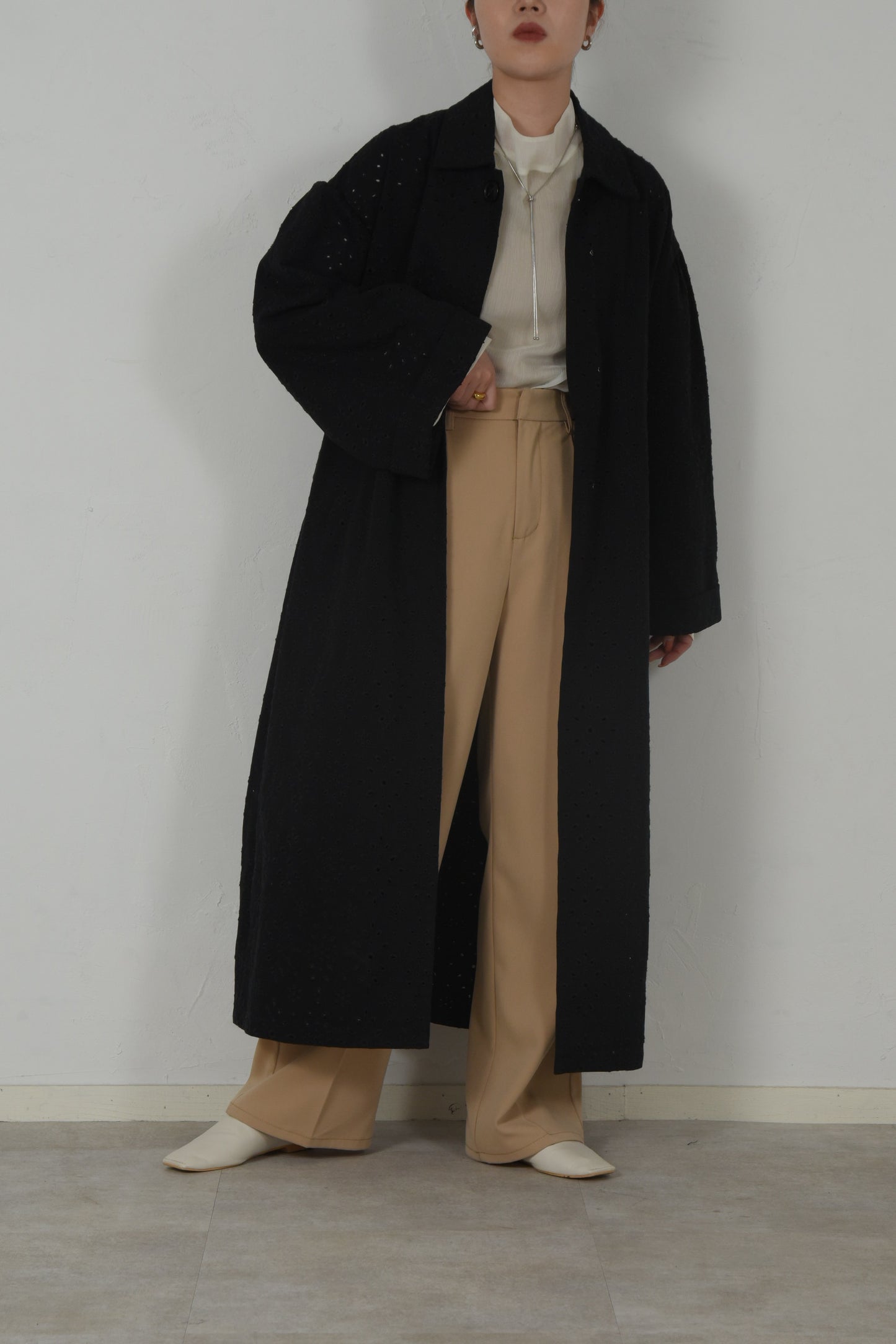 ester twill tuck pants